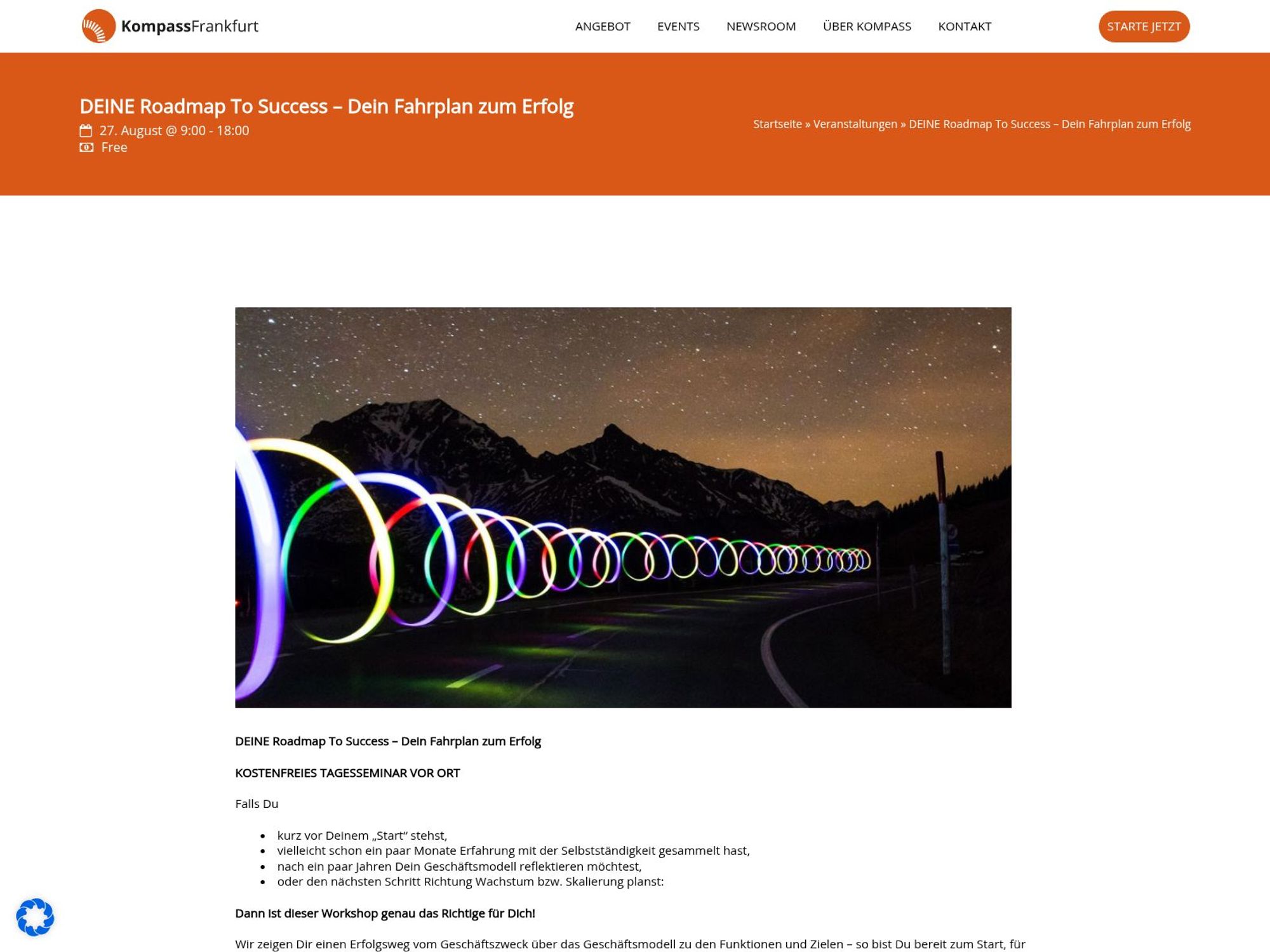 DEINE Roadmap To Success – Dein Fahrplan zum Erfolg website