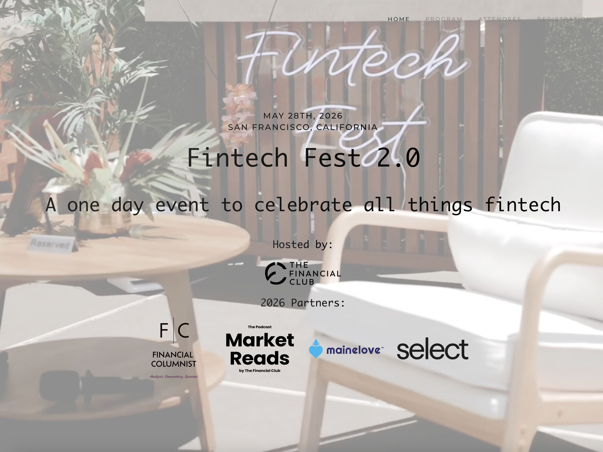 Fintech Fest 2.0 website