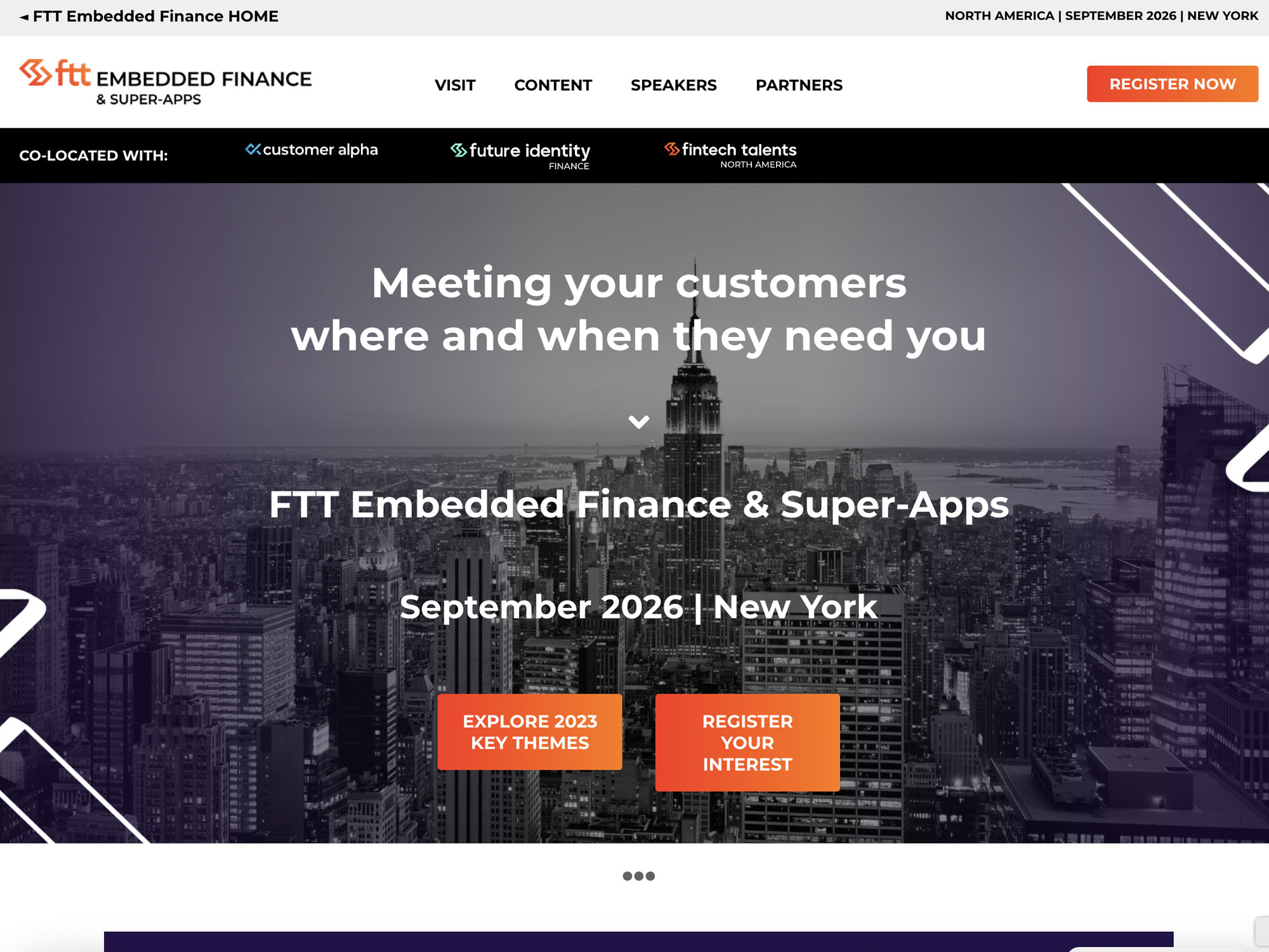 FTT Embedded Finance & Super-Apps North America East Coast 2025 website