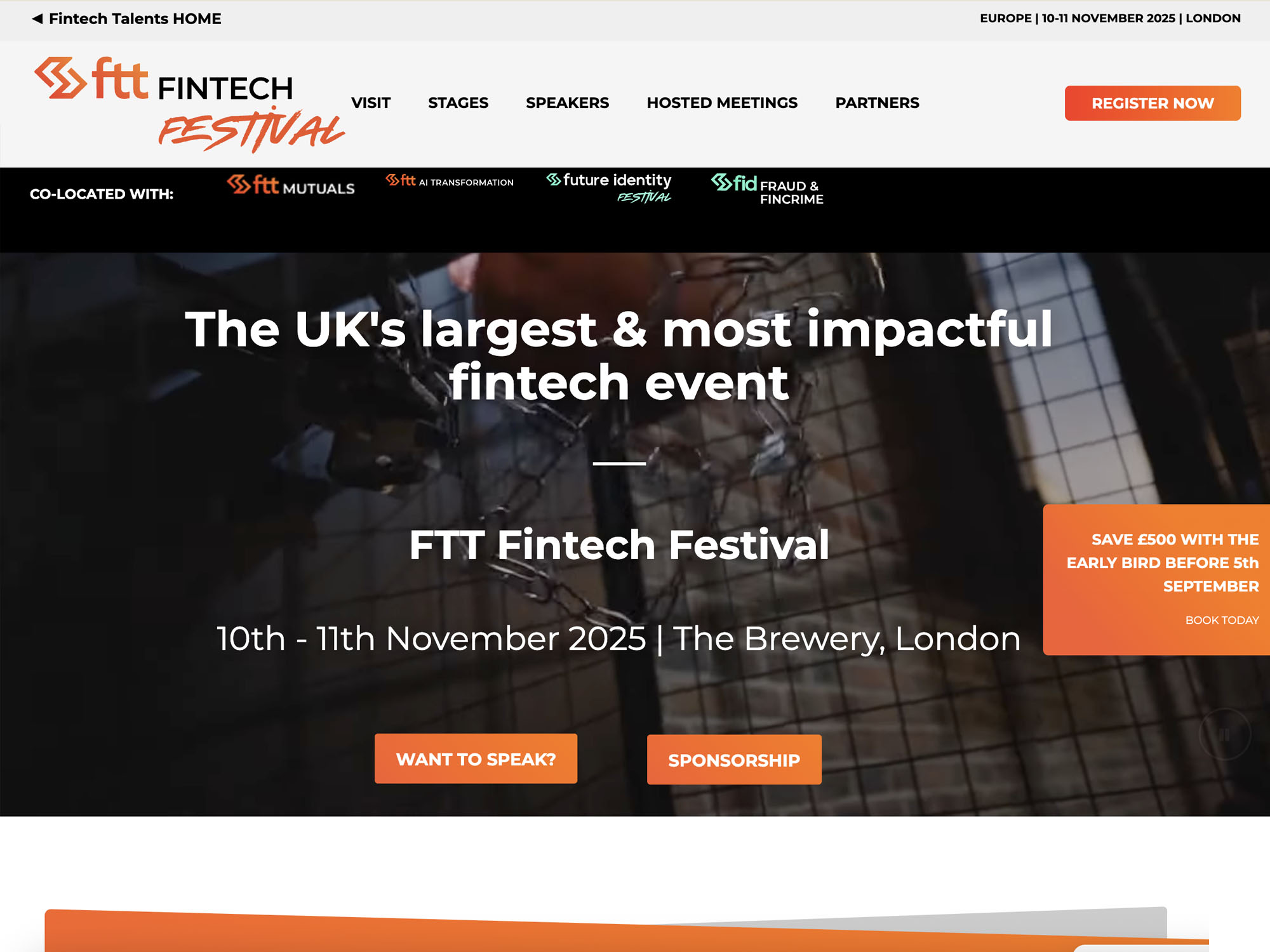 FTT Fintech Festival 2025 website