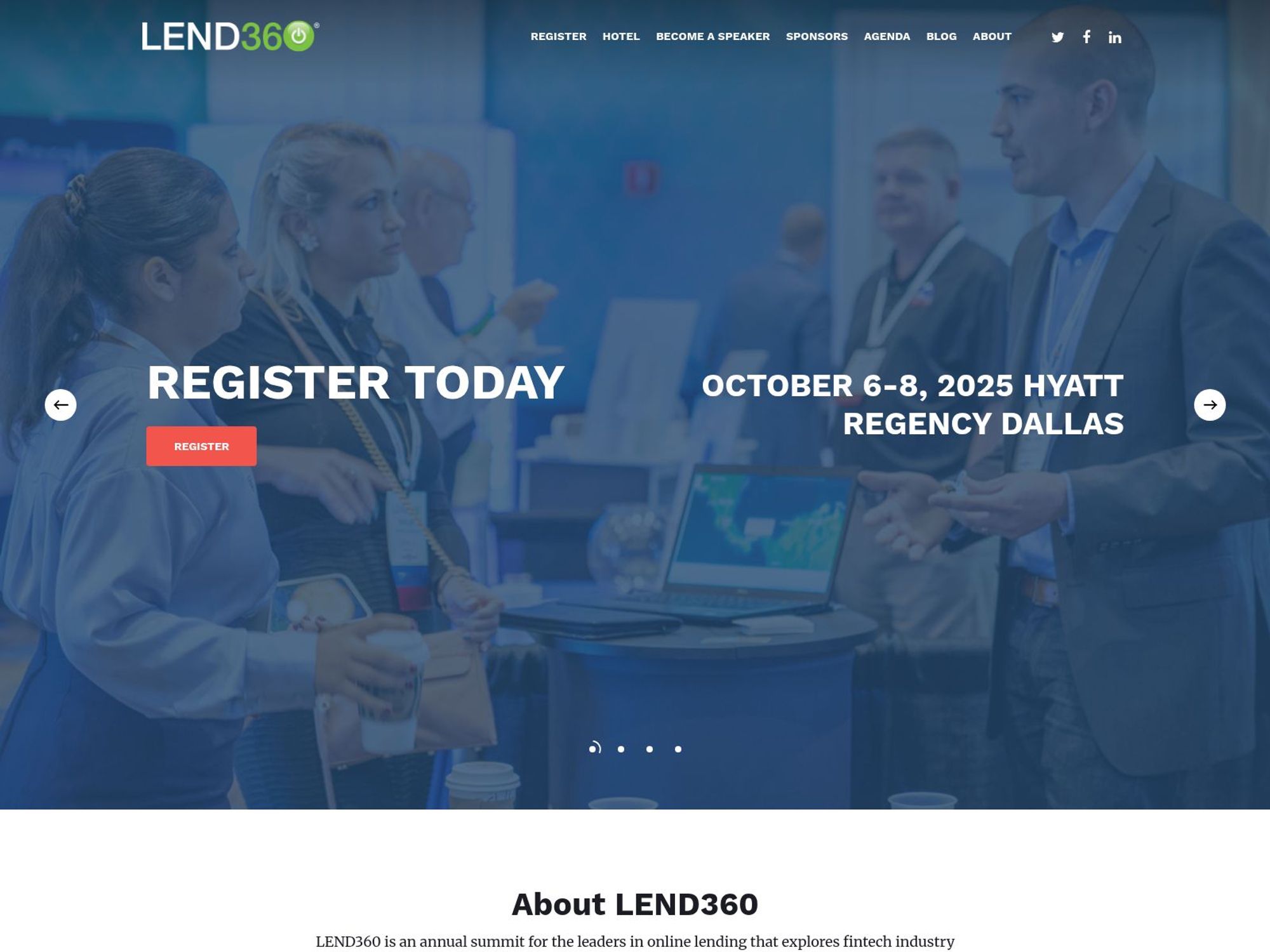 LEND360 website