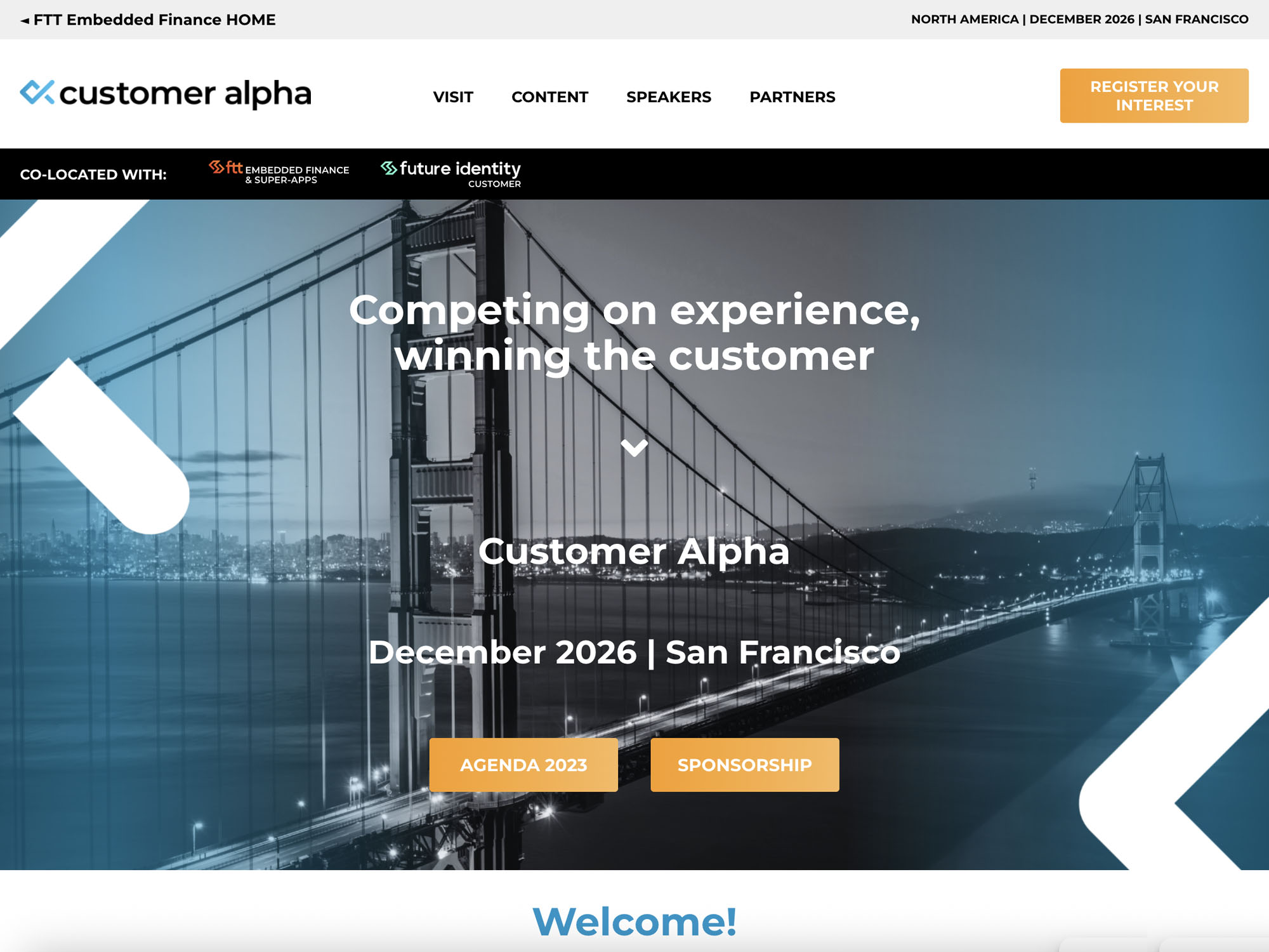 Customer Alpha North America West Coast 2025 website