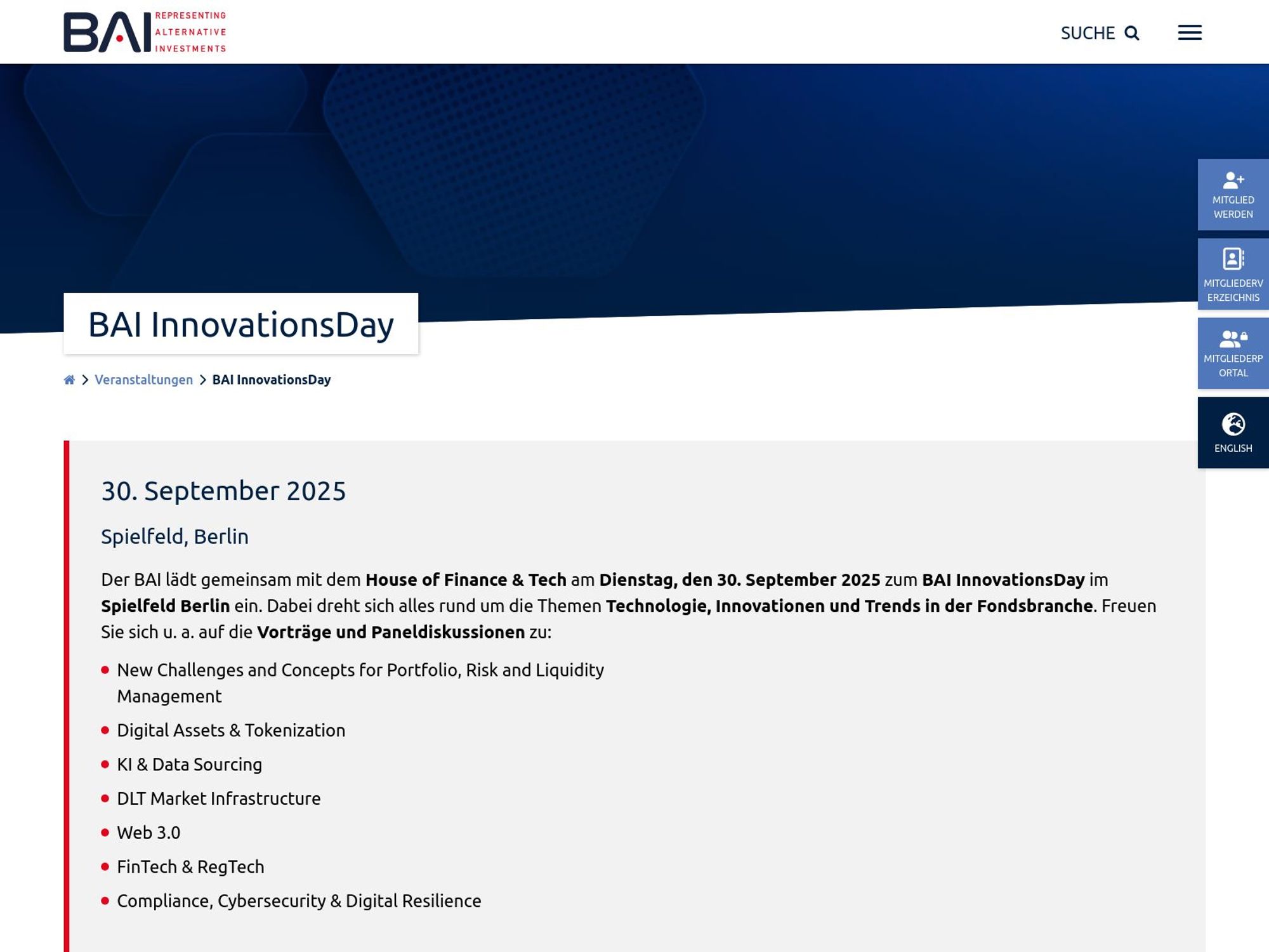 BAI InnovationsDay 2023 screenshot