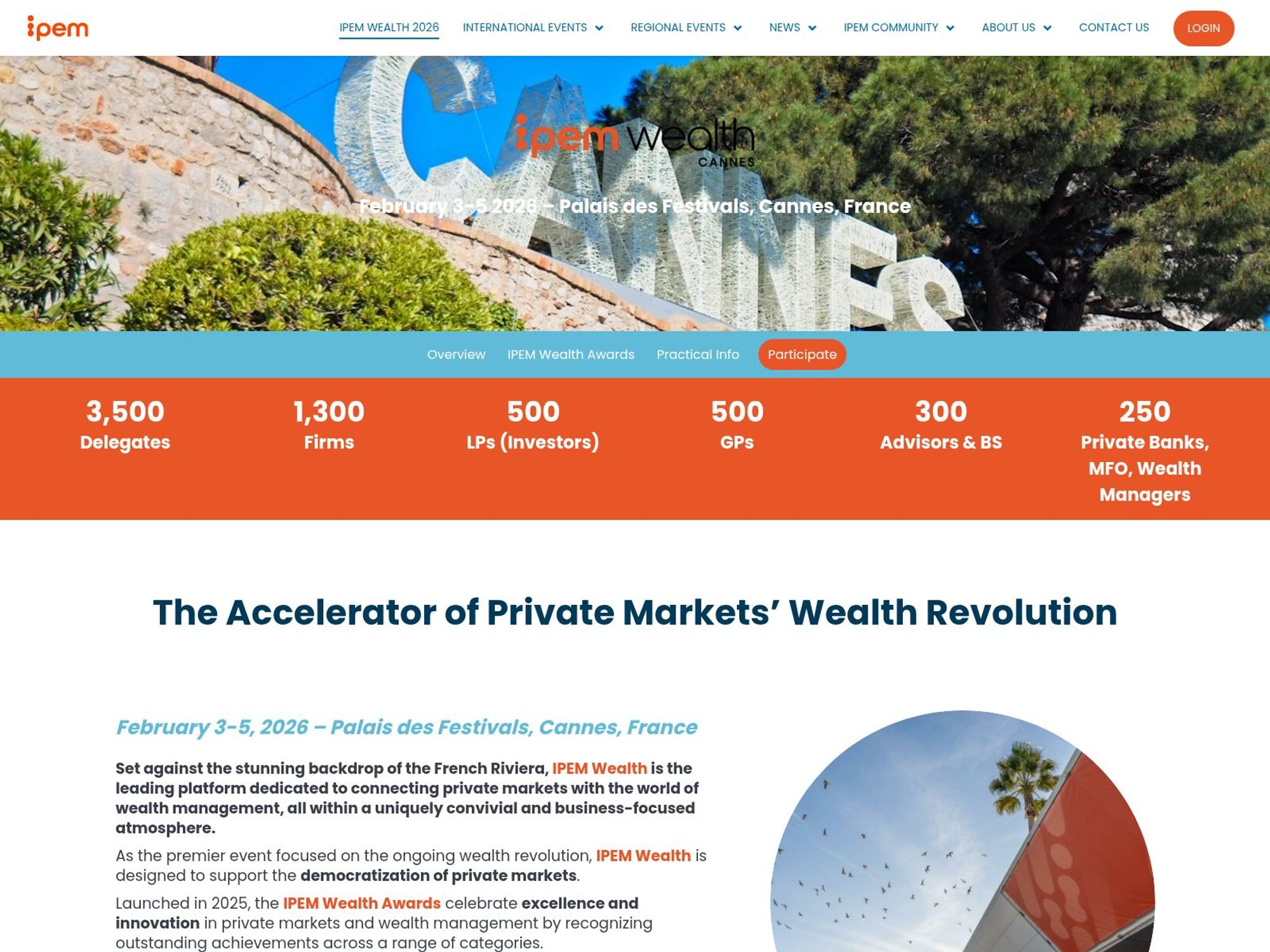 IPEM Wealth 2026 website