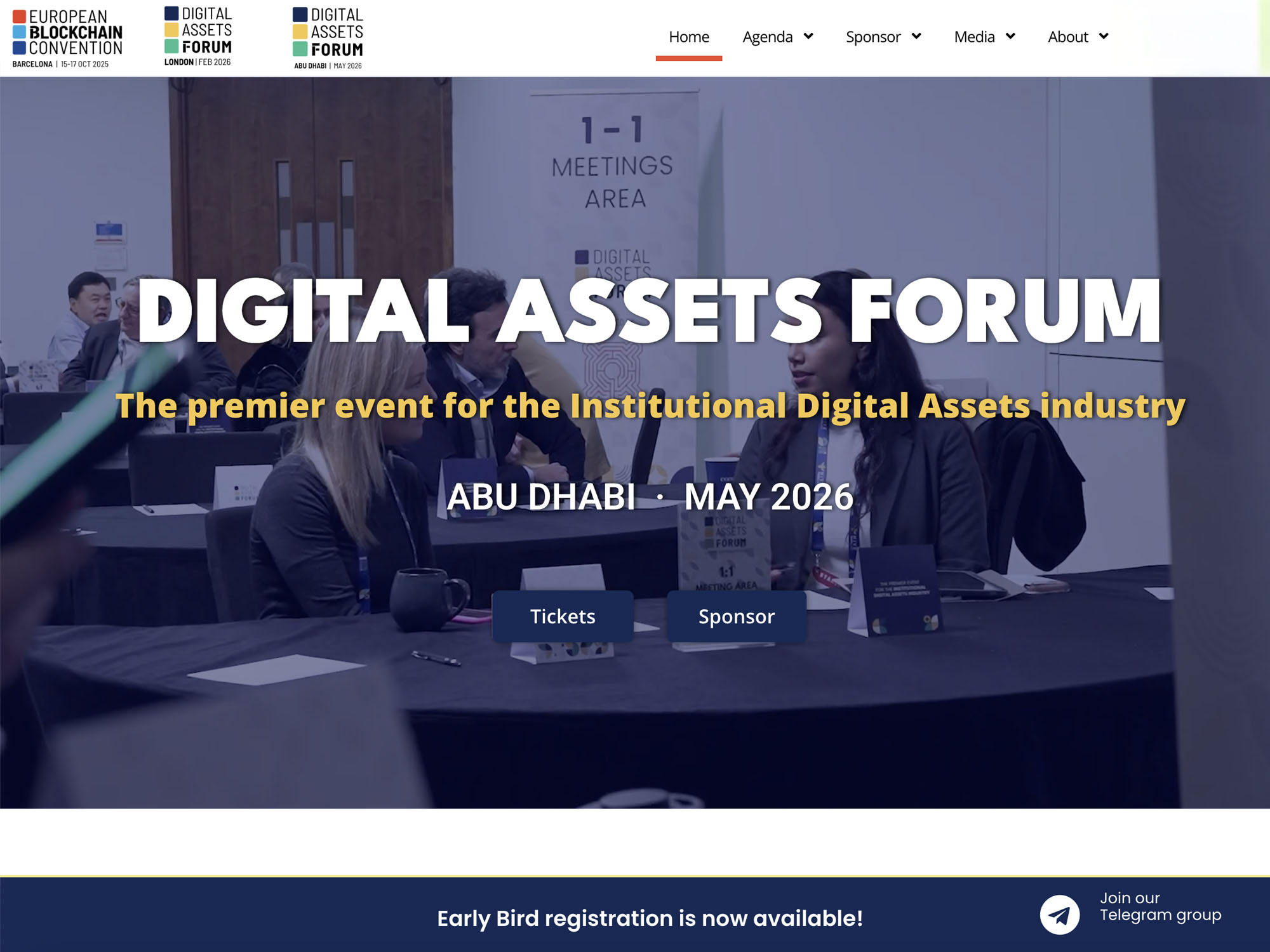Digital Assets Forum Abu Dhabi 2025 website