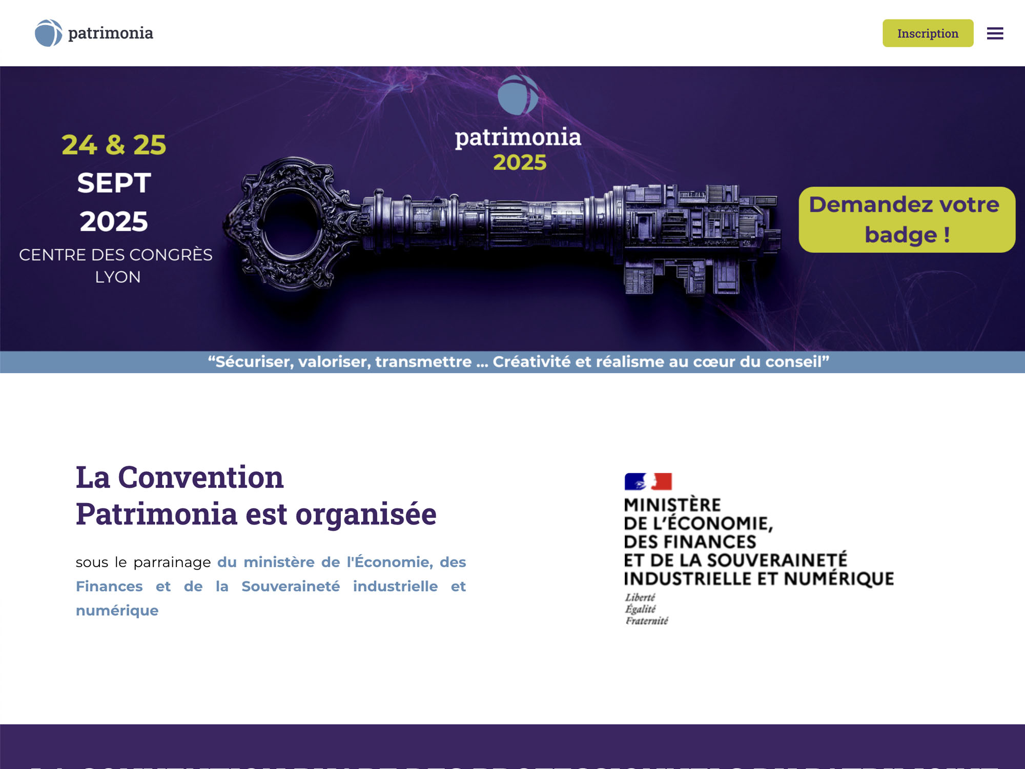 Patrimonia 2025 website