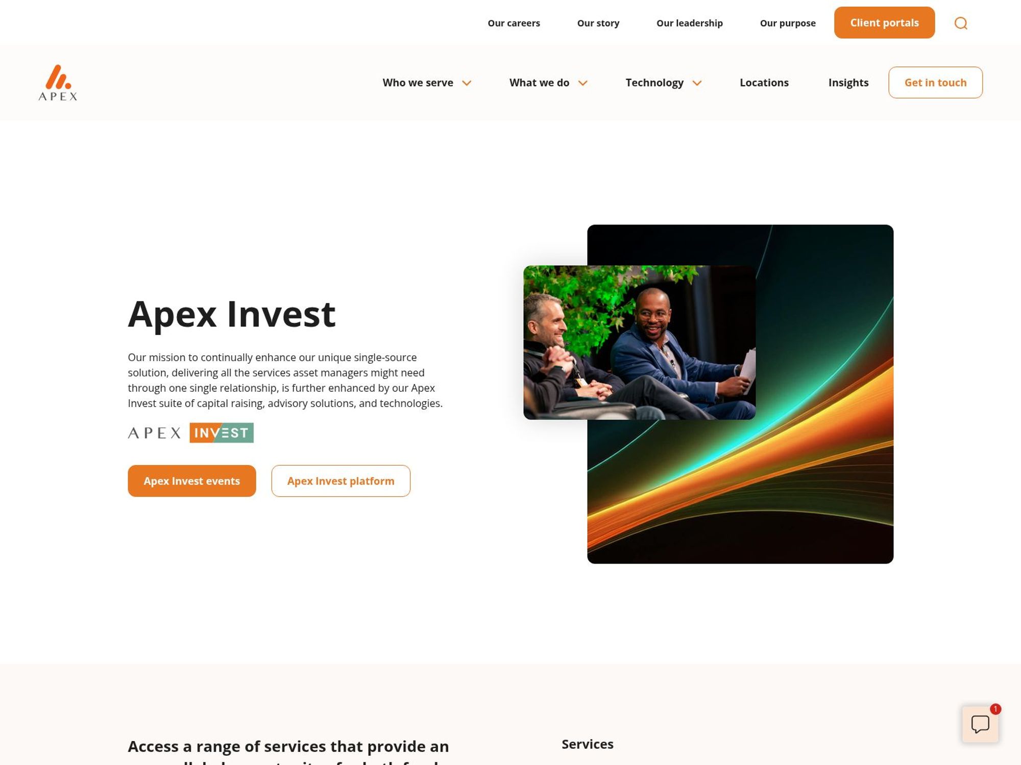 Apex Invest Digital Lausanne 2025 website