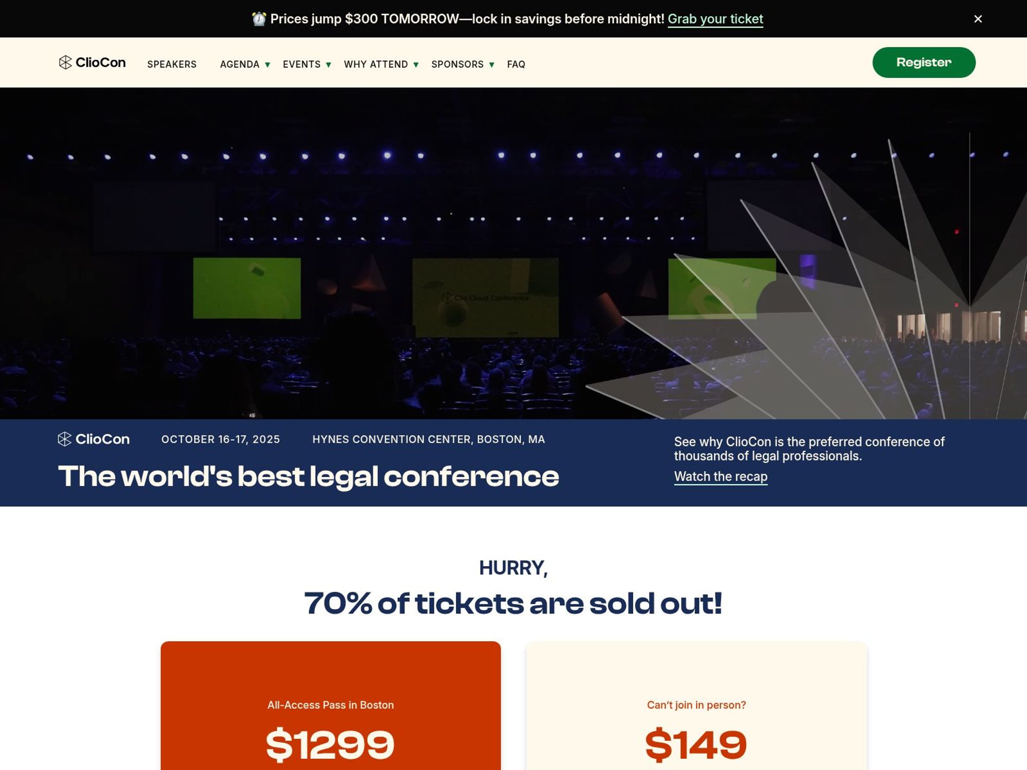 ClioCon 2025 website