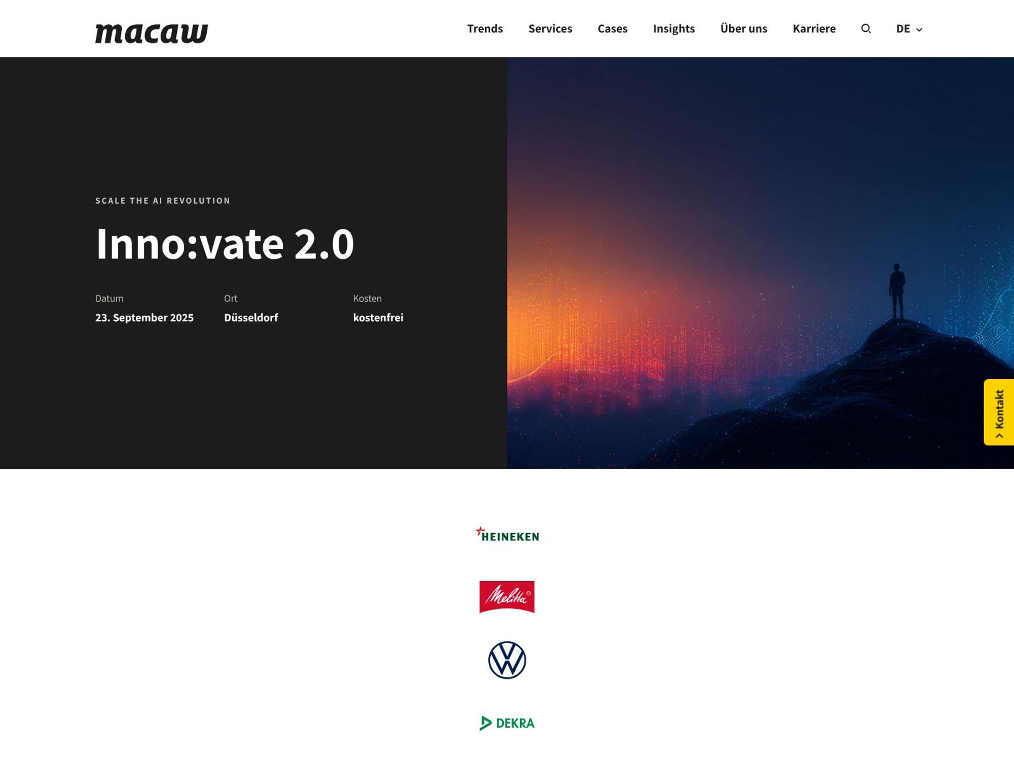 Inno:vate 2.0 website
