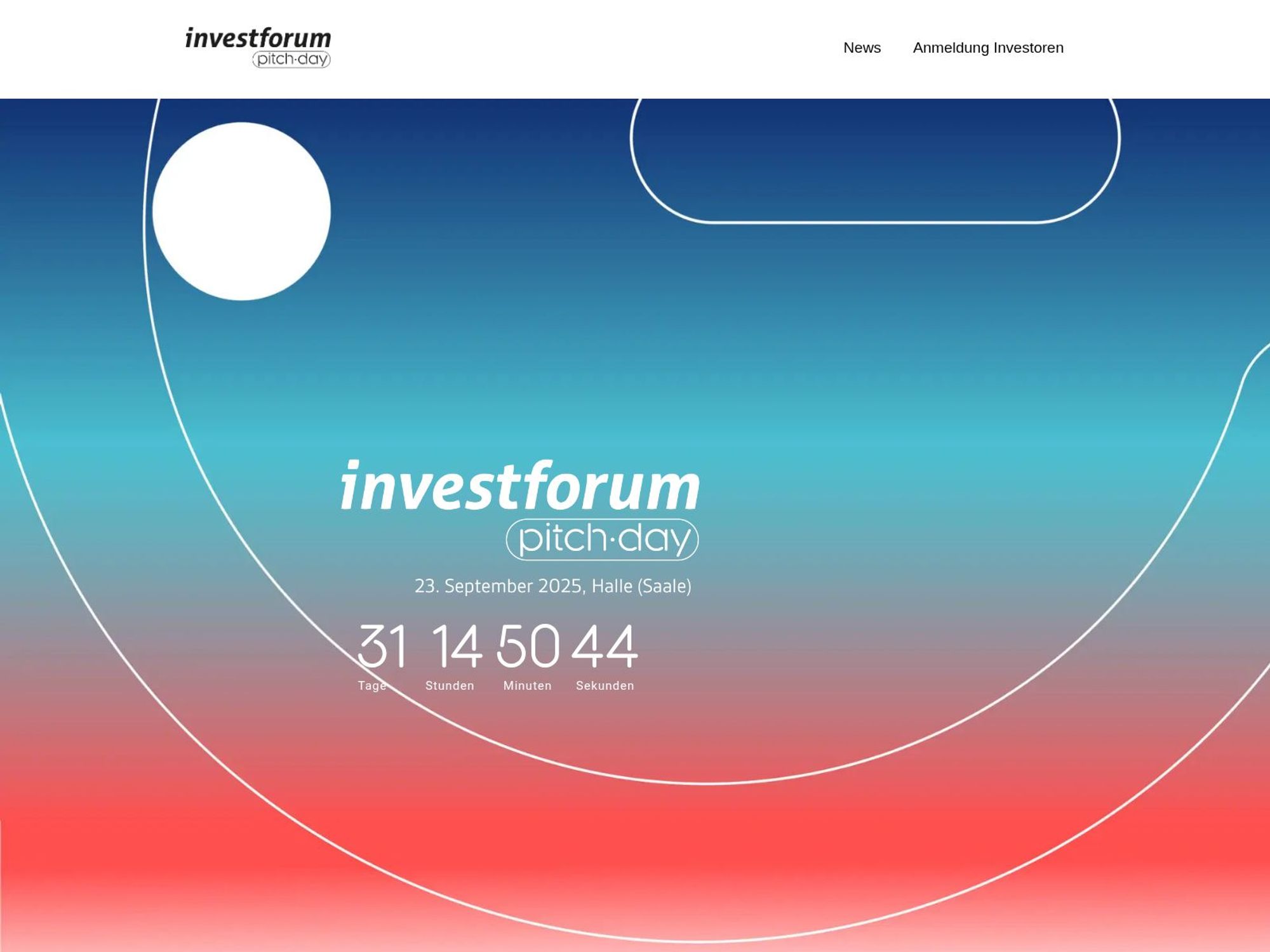 investforum Pitchday 2025 website