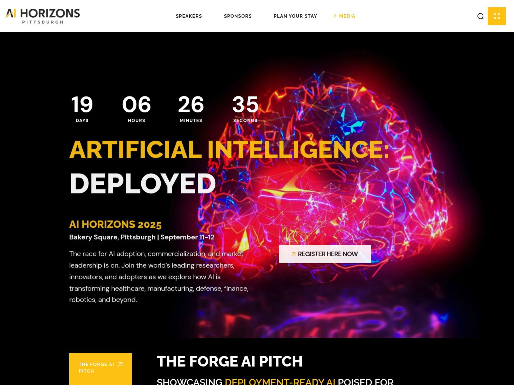 AI Horizons 2025 website