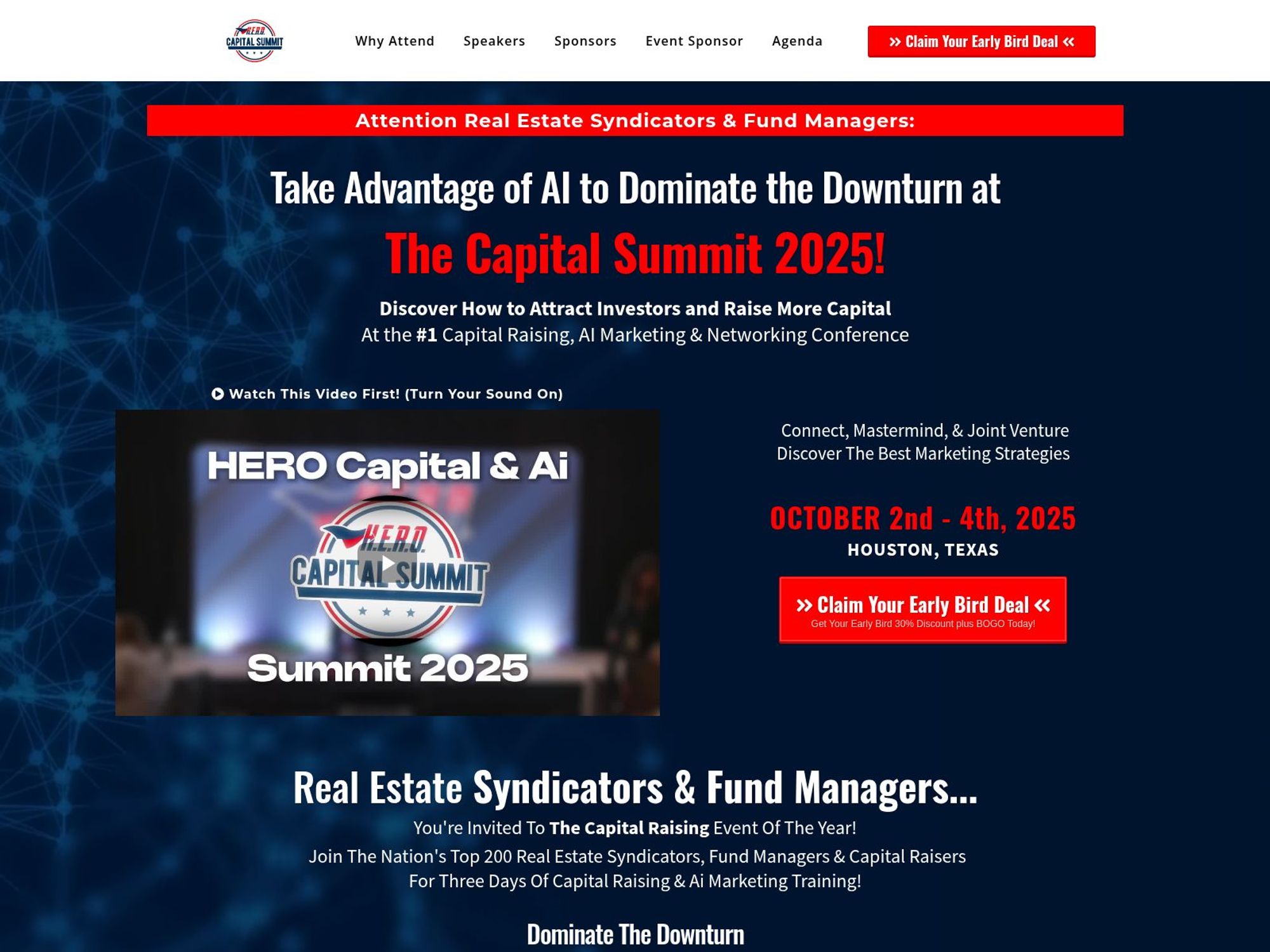 The HERO Capital Raising Summit 2025 website