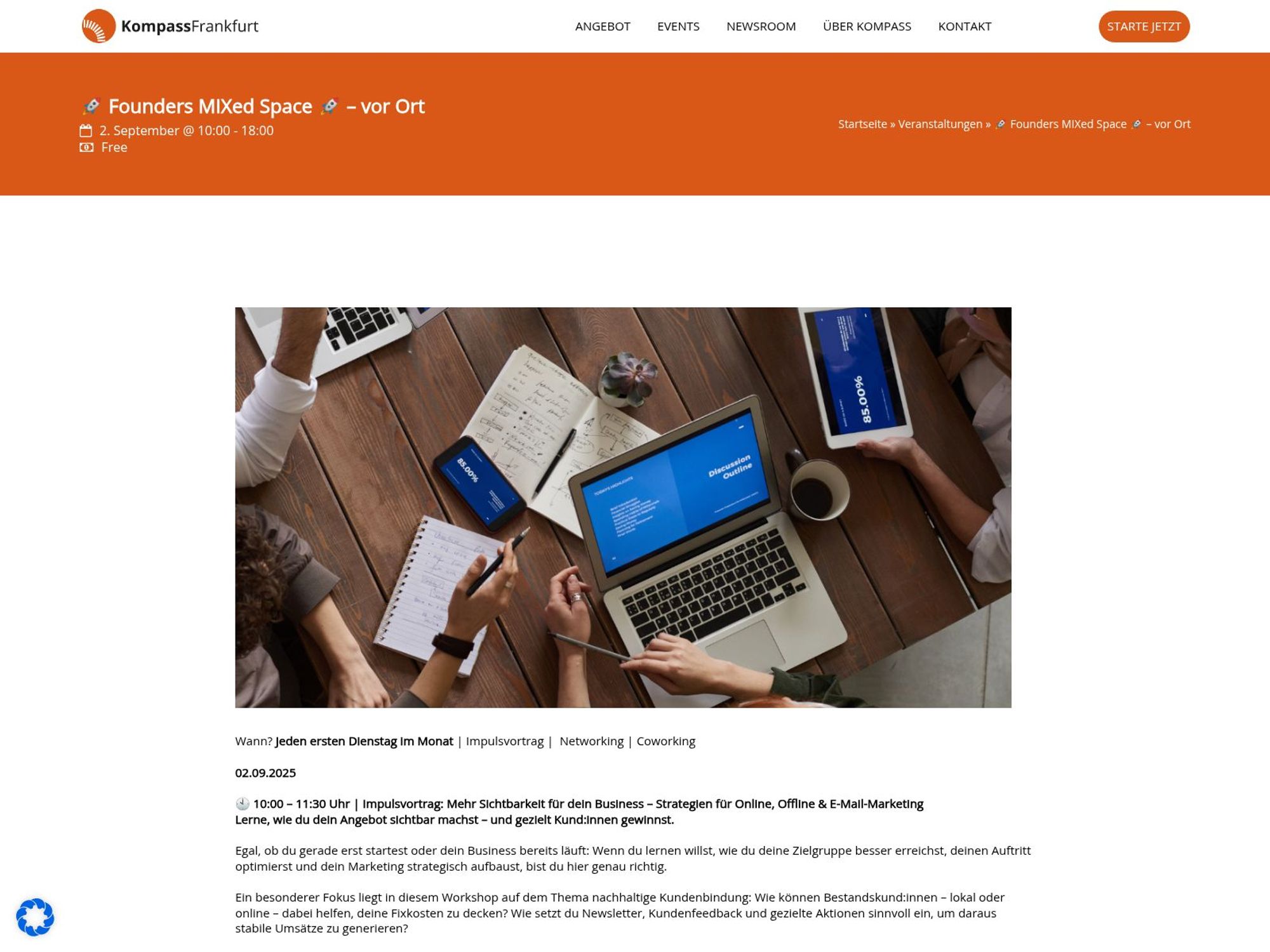 Impulsvortrag: Mehr Sichtbarkeit für dein Business website