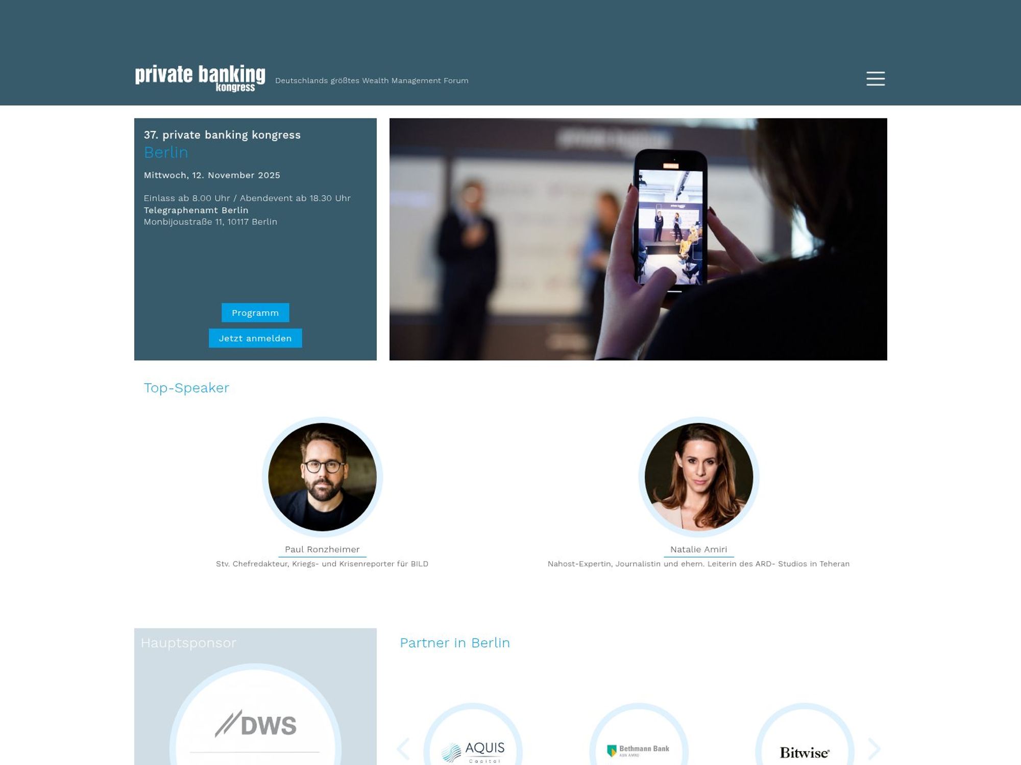 private banking kongress Berlin 2025 website