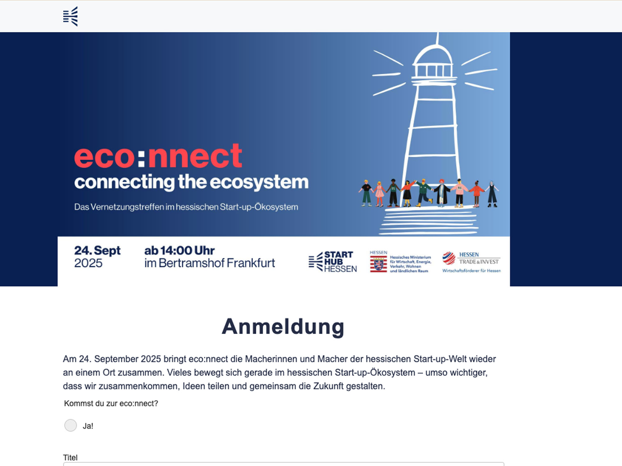 eco:nnect - connecting the ecosystem website