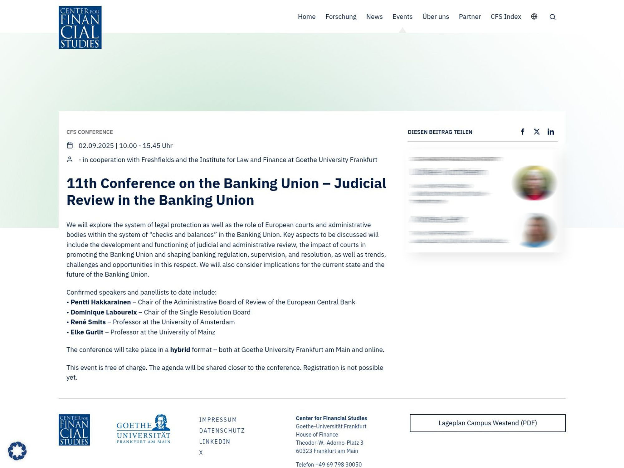 11th Conference on the Banking Union website