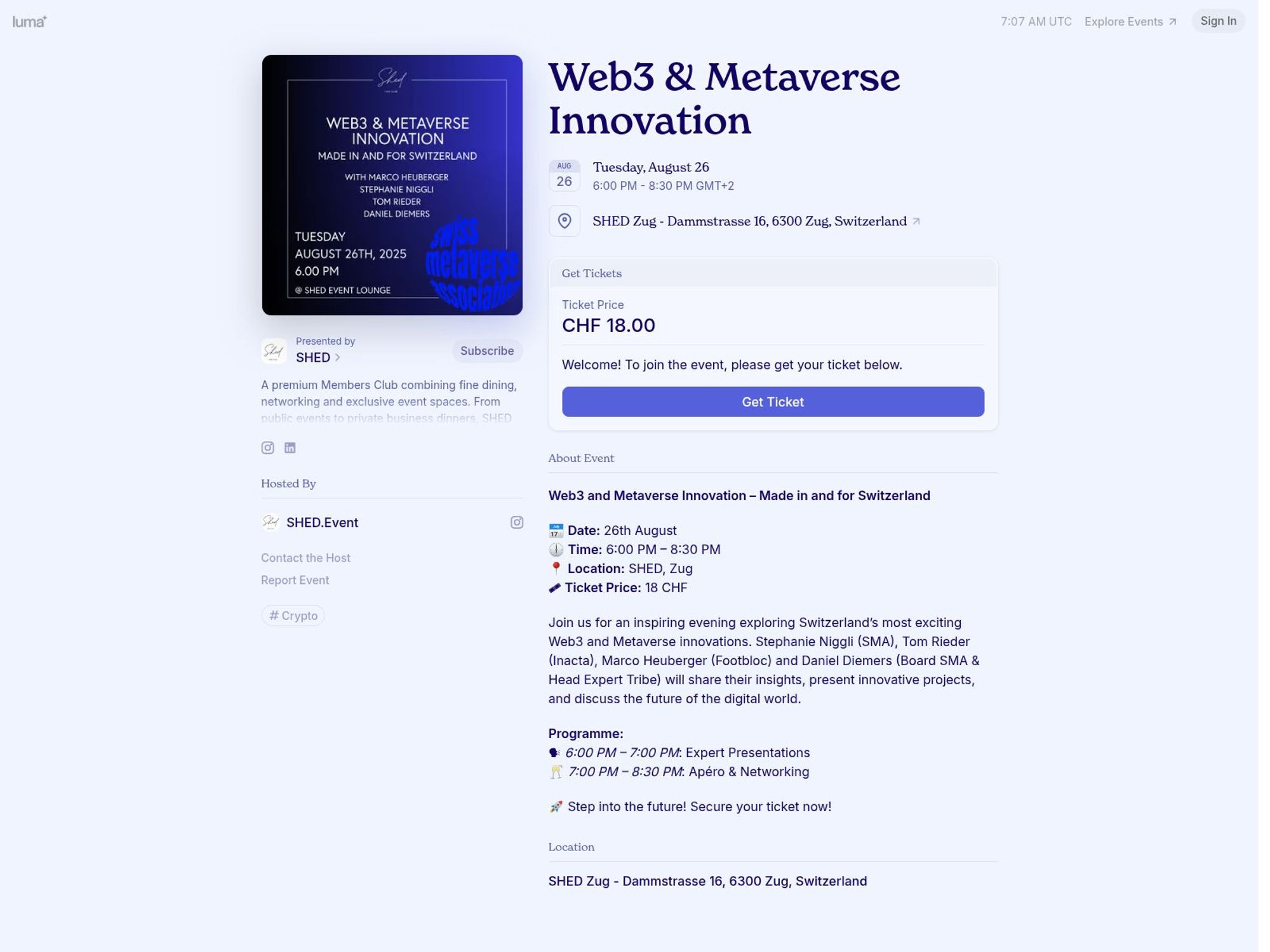 Web3 & Metaverse Innovation screenshot