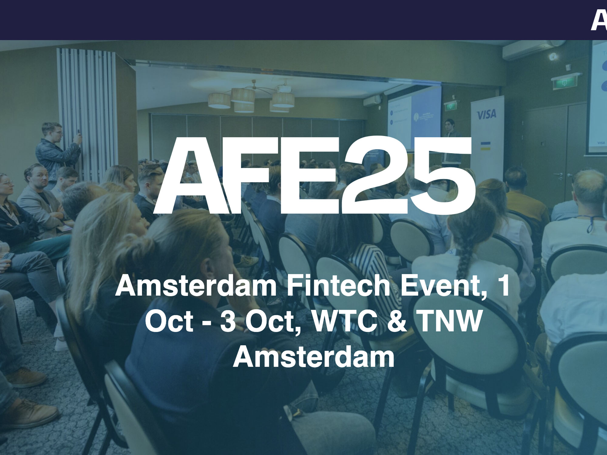 Amsterdam Fintech Event 2025 website