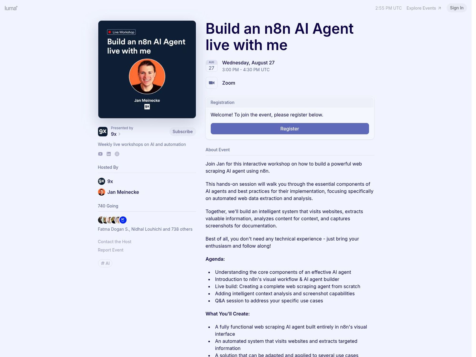 Build an n8n AI Agent live with me screenshot