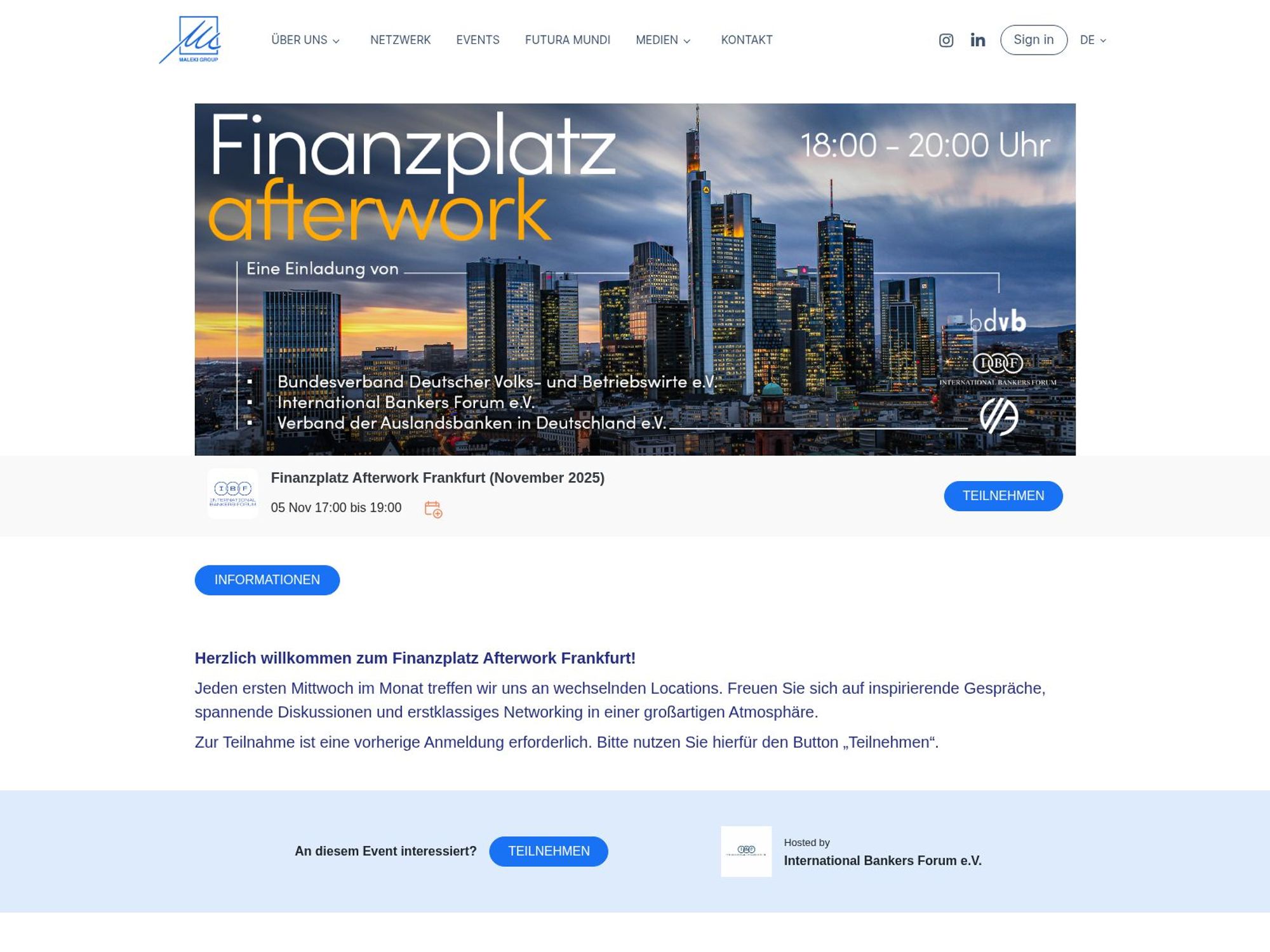 Beer and Banking - Talk behind the ties website