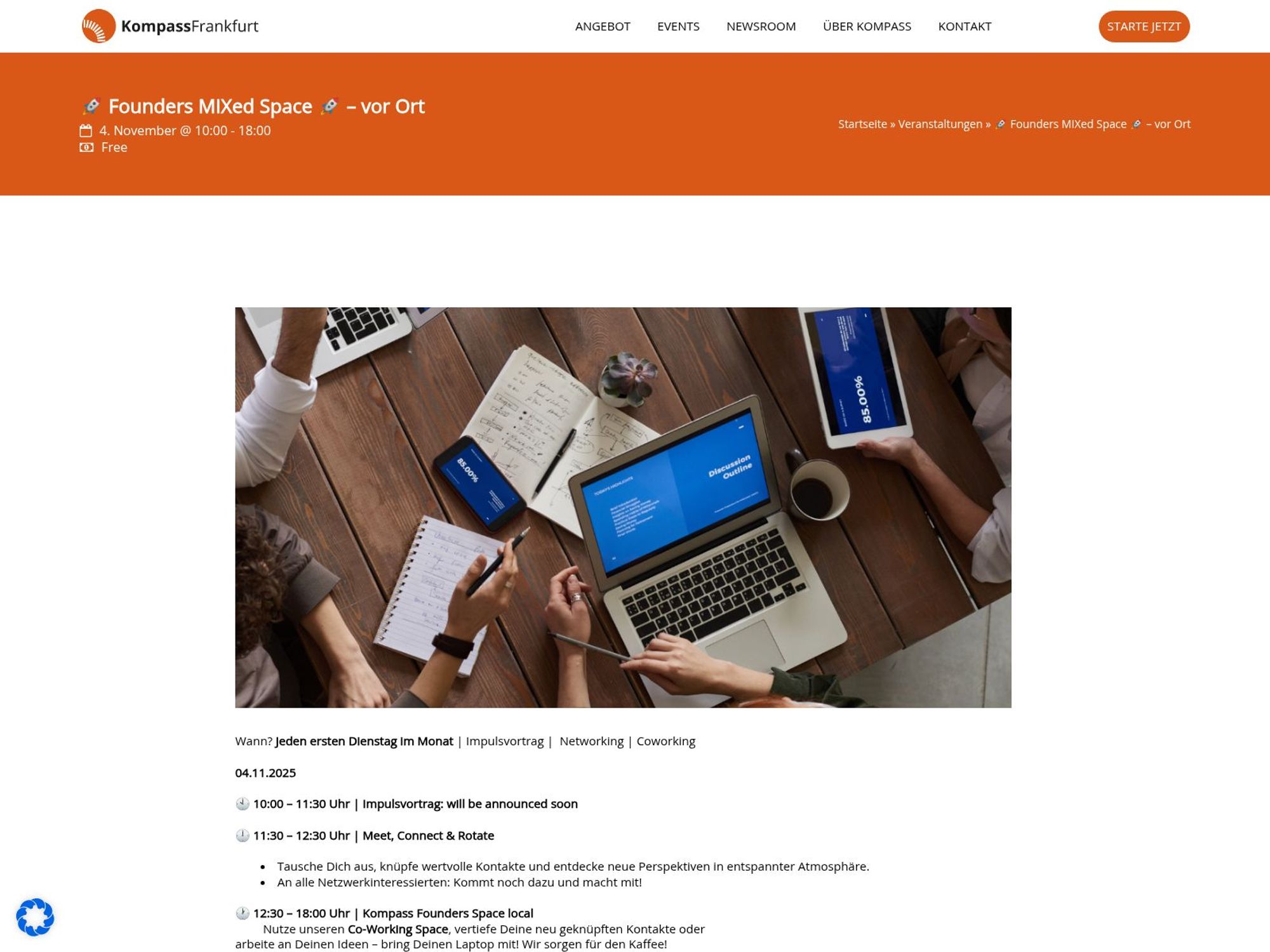🚀 Founders MIXed Space 🚀 – vor Ort website