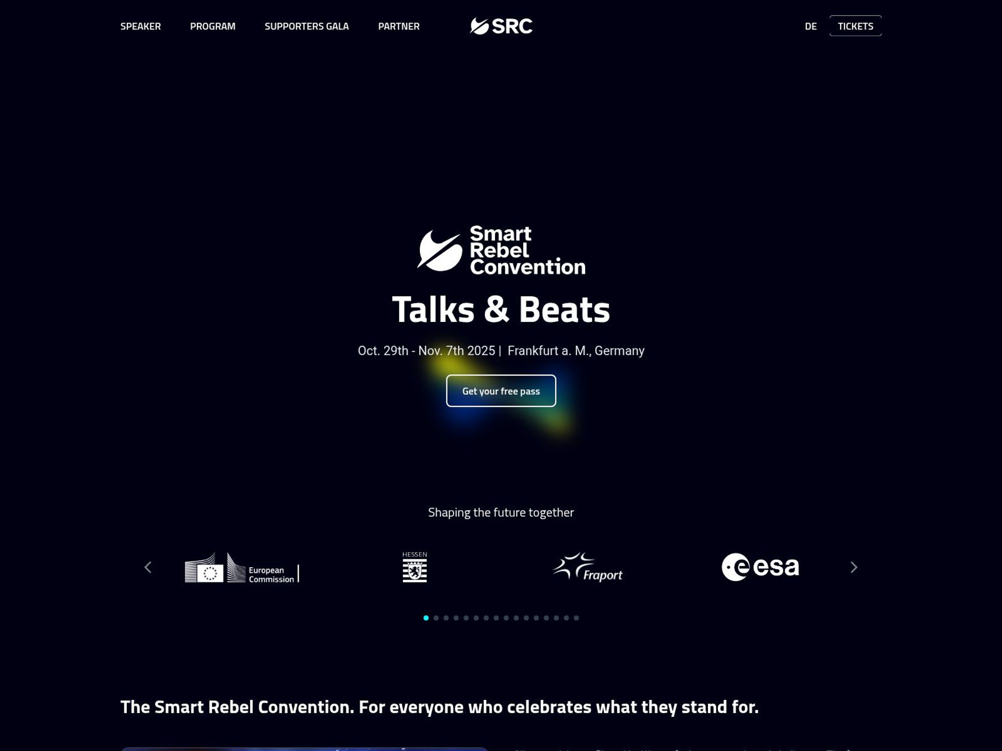 Smart Revel Convention website