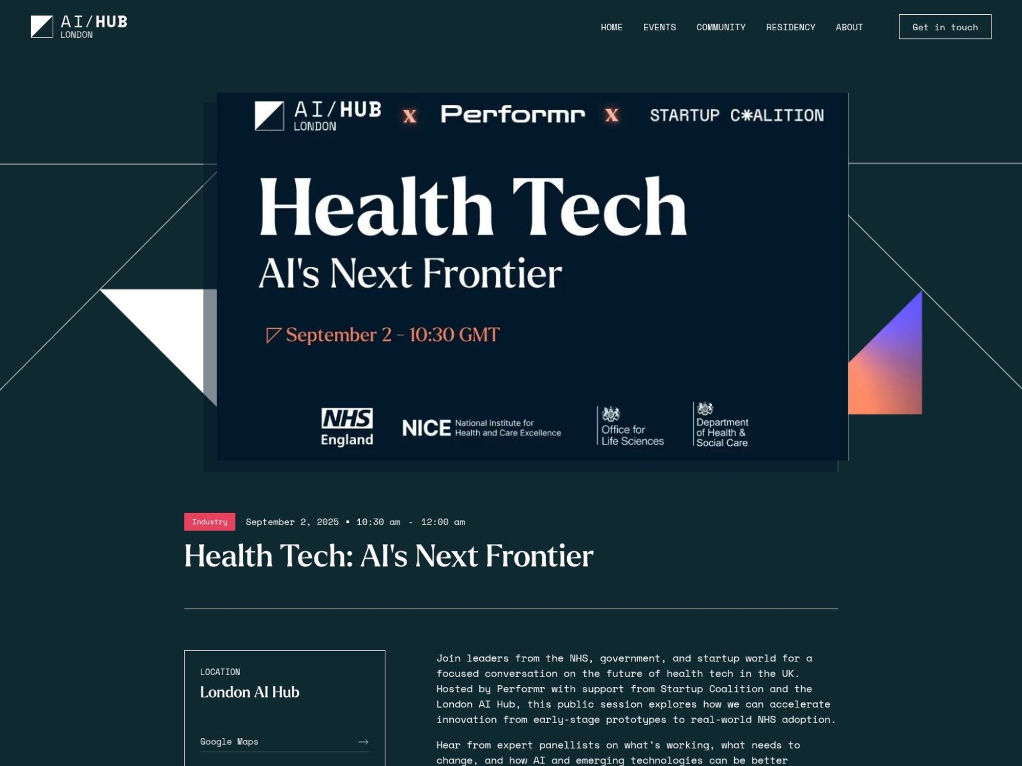 Health Tech: AI's Next Frontier screenshot