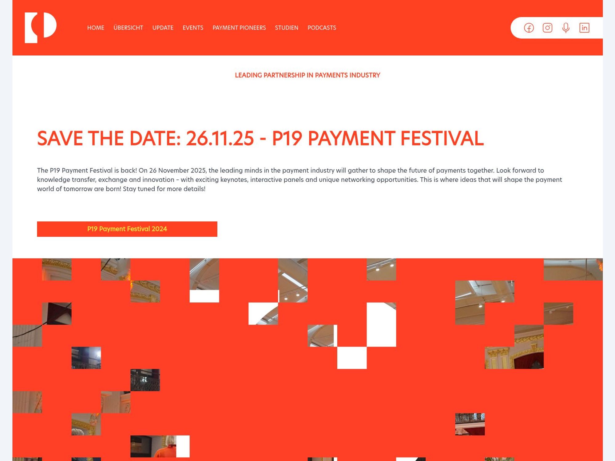 P19 Payment Festival 2025 website