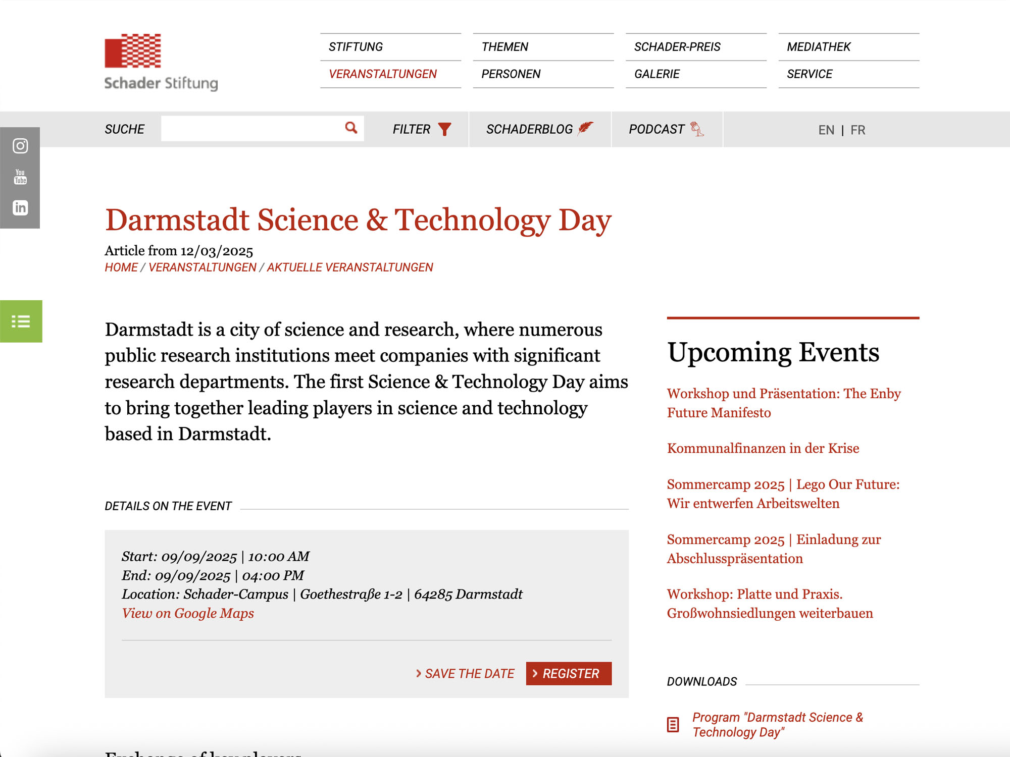 Darmstadt Science & Technology Day screenshot