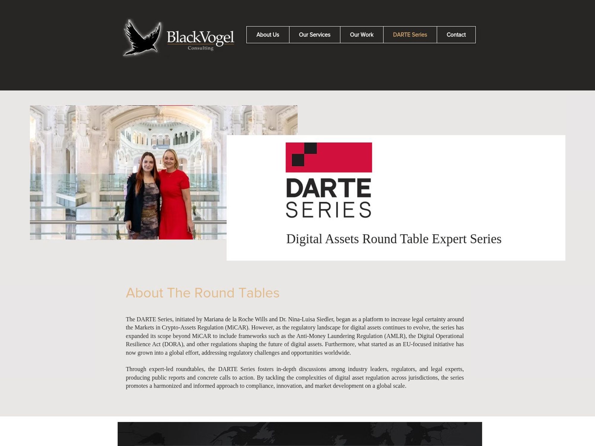 DARTE MiCAR Roundtable website