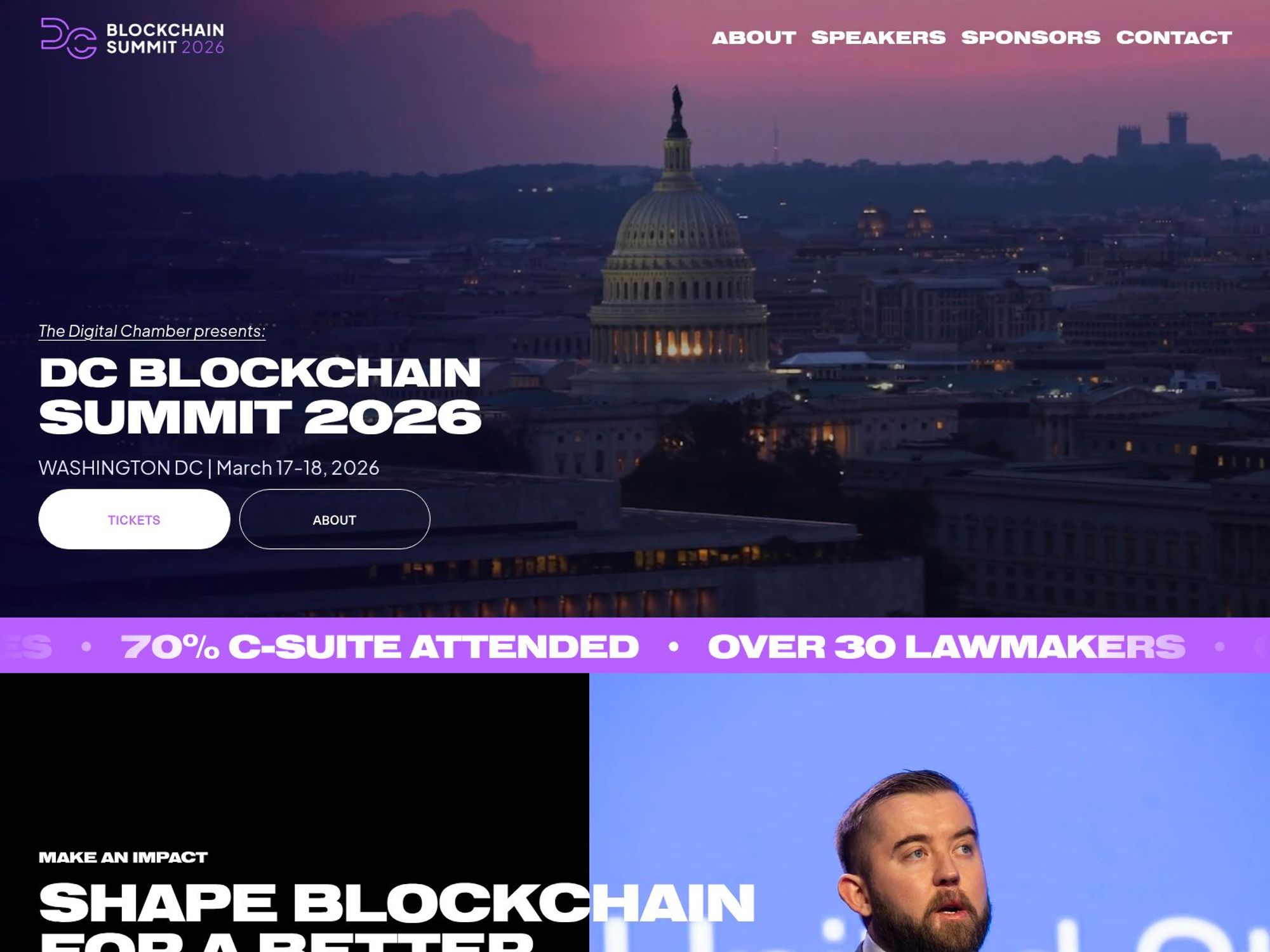 DC Blockchain Sumit 2026 website
