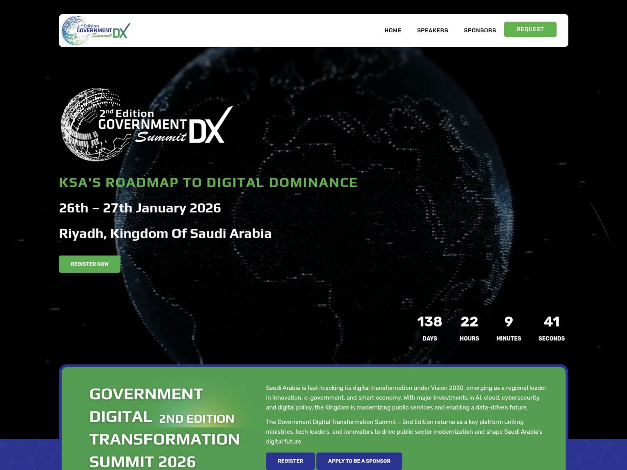 2nd Edition Government Summit DX website