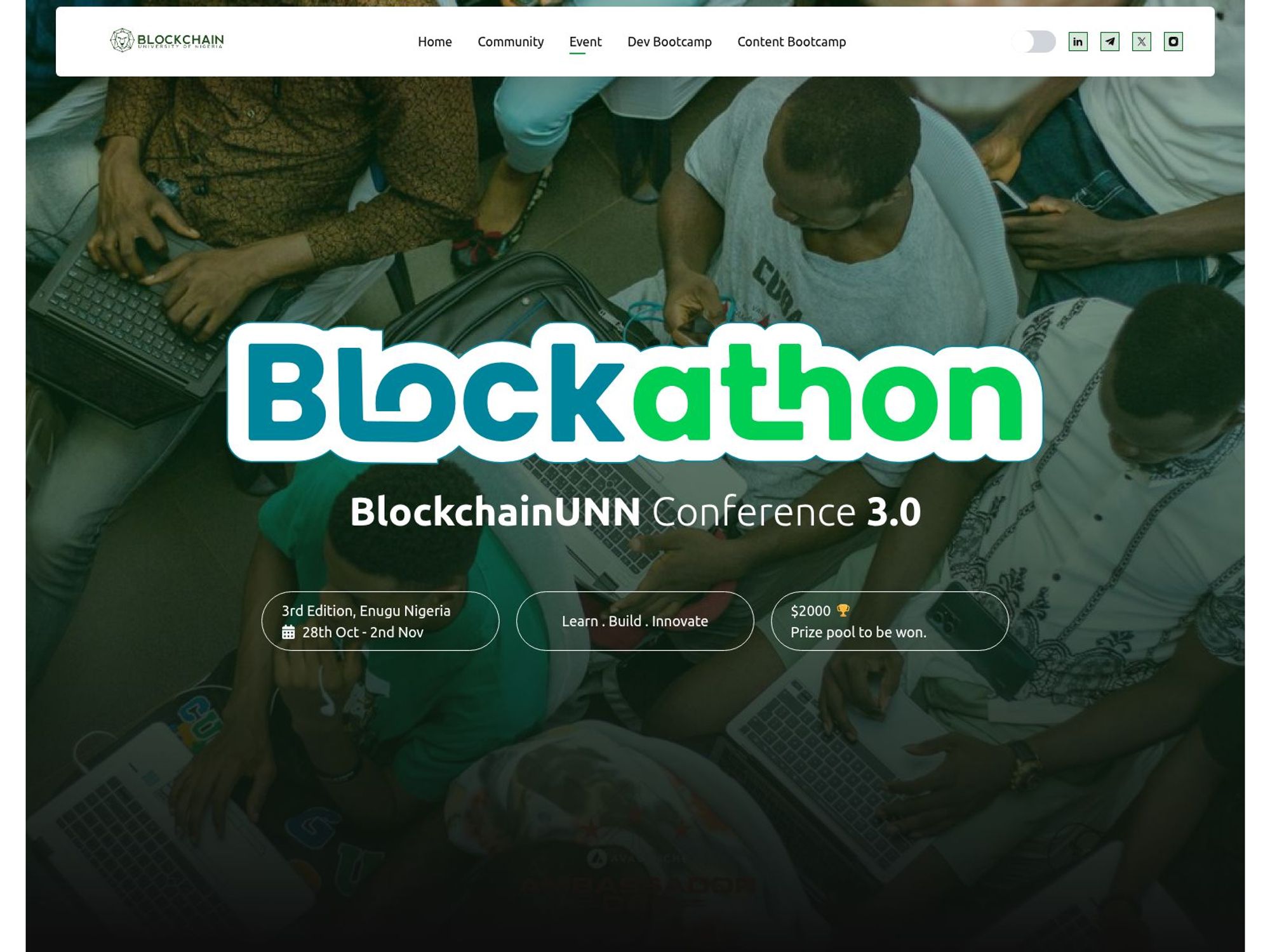 Blockathon website