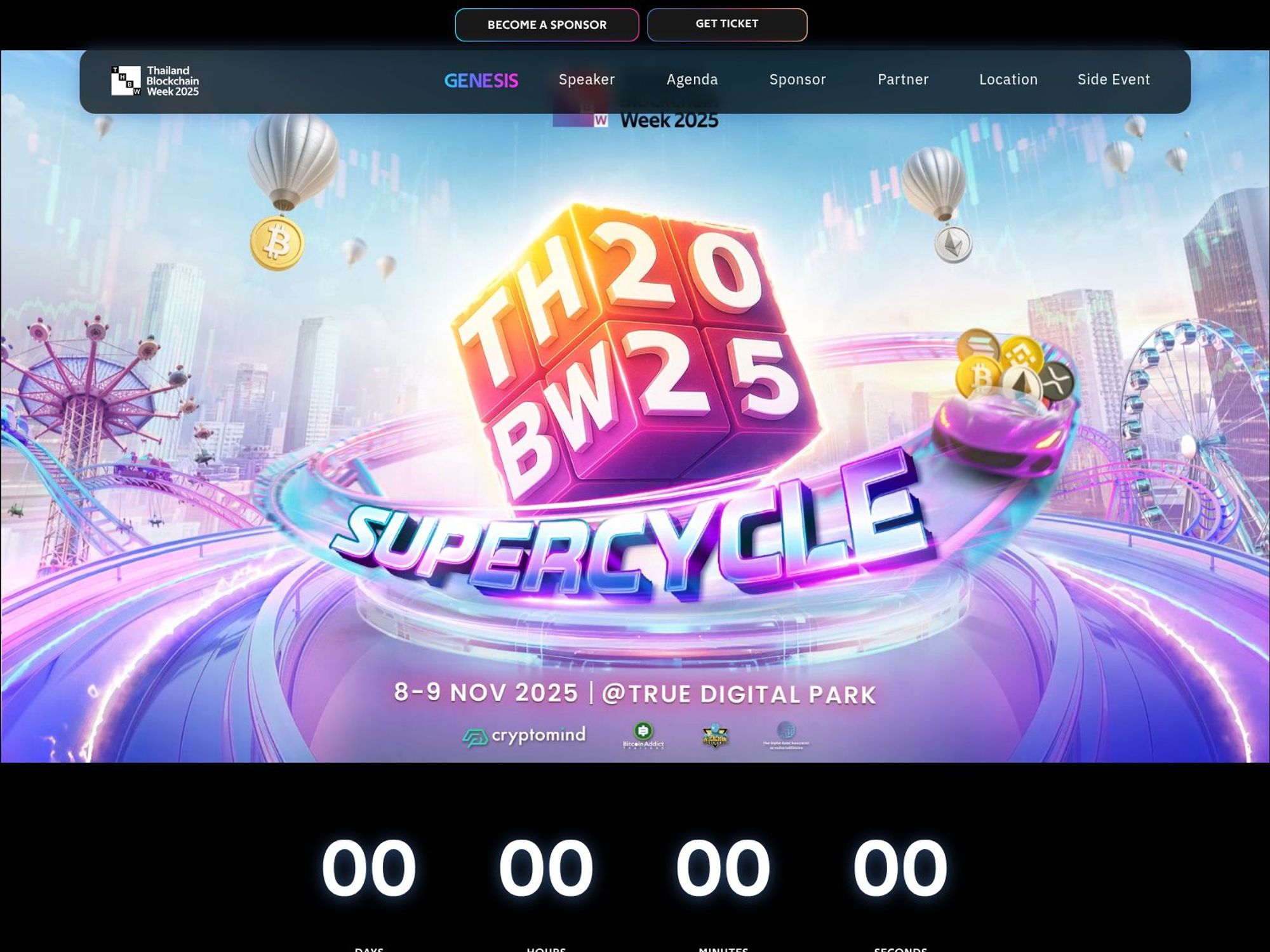 Thailand Blockchain Week 2025 website