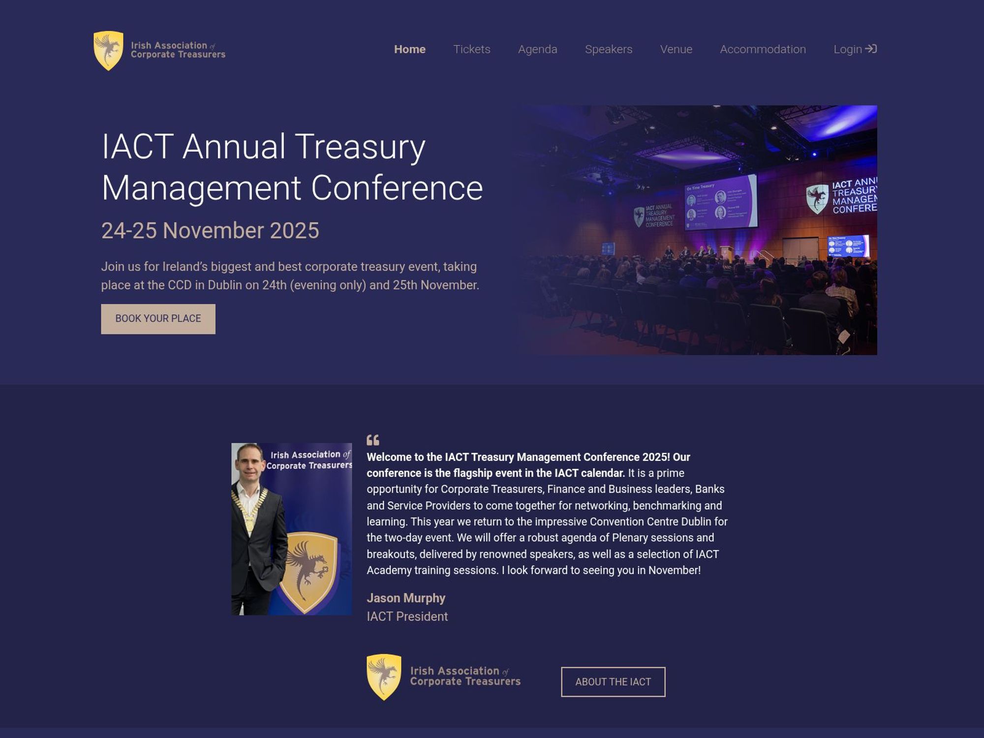 IACT Annual Treasury Management Conference website