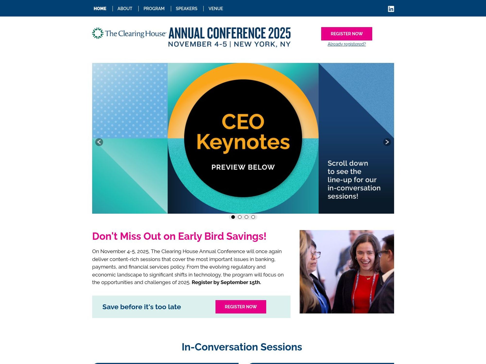 The Clearing House Annual Conference website