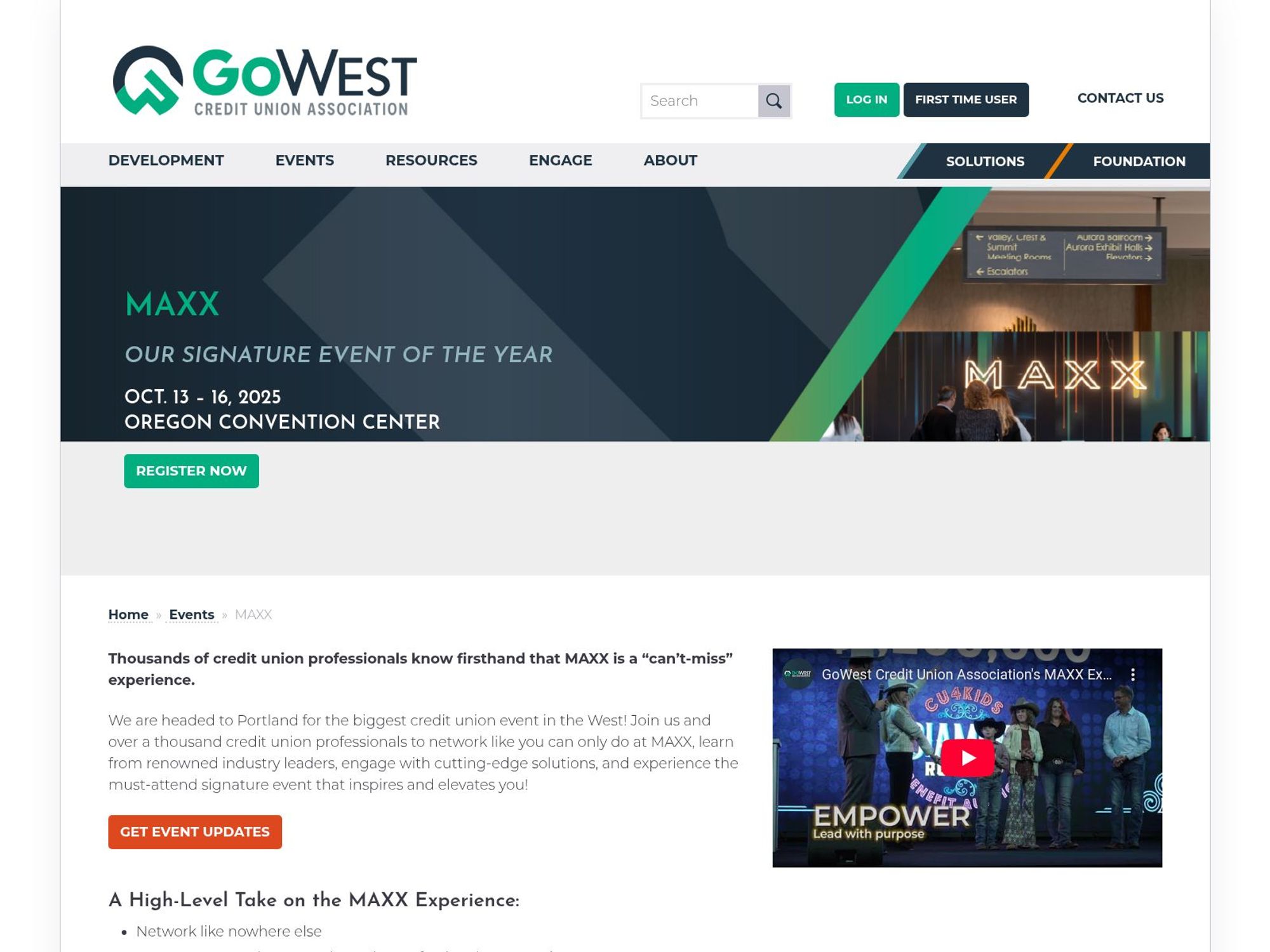 MAXX 2025 website