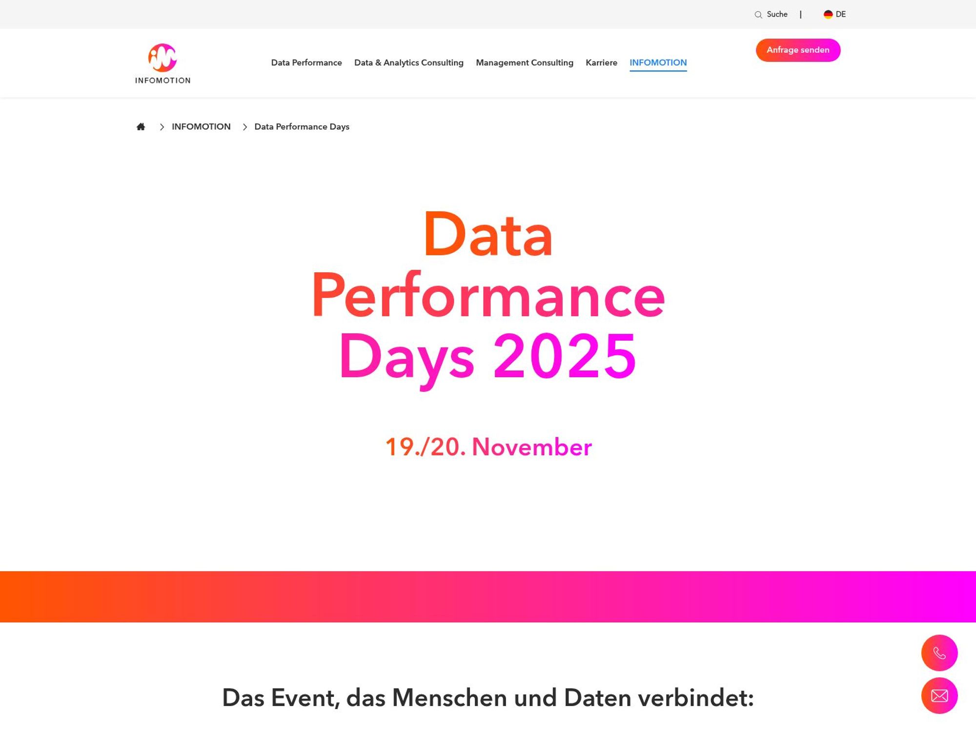 Data Performance Days 2025 website