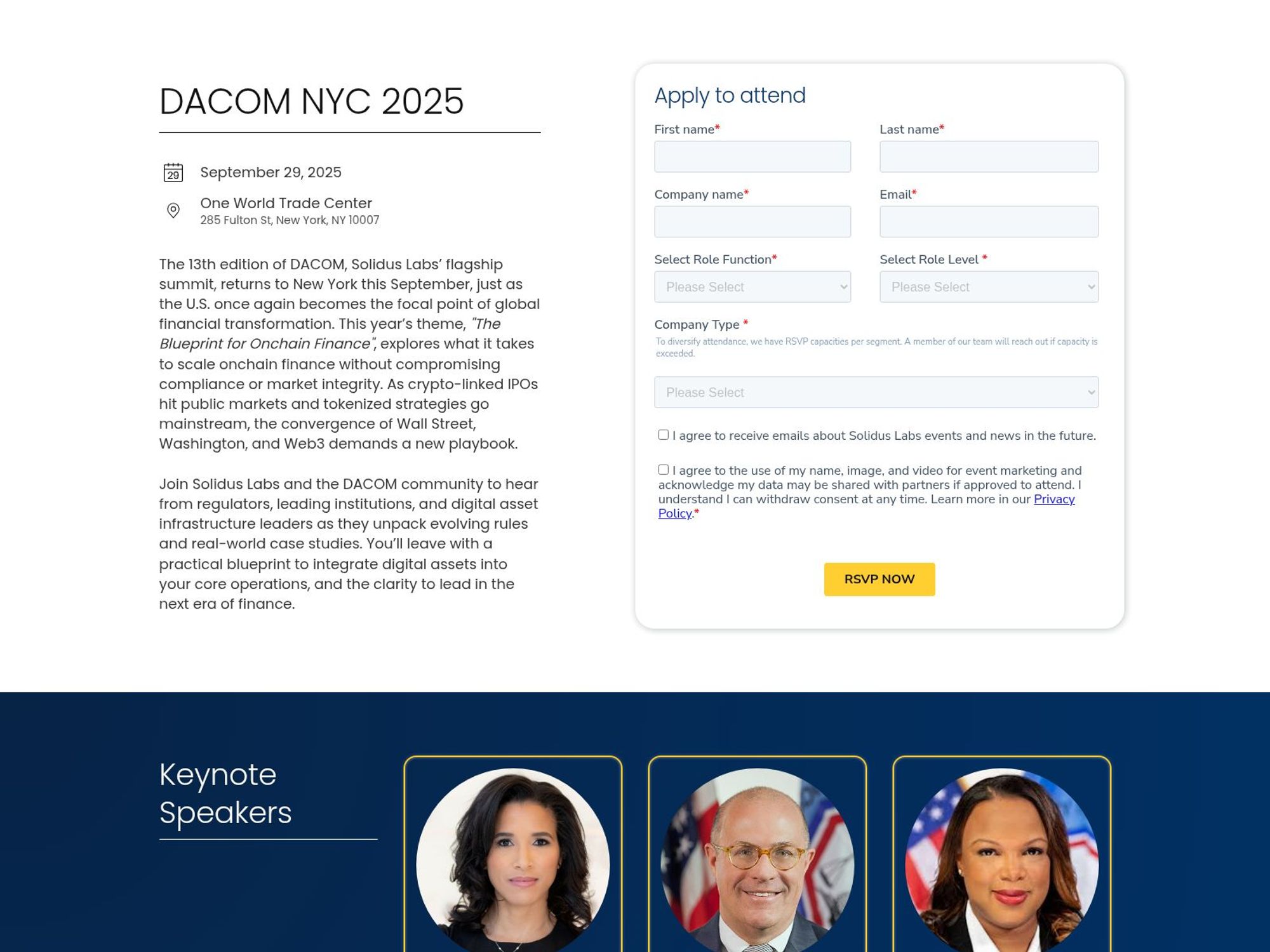 Dacom New York City 2025 website
