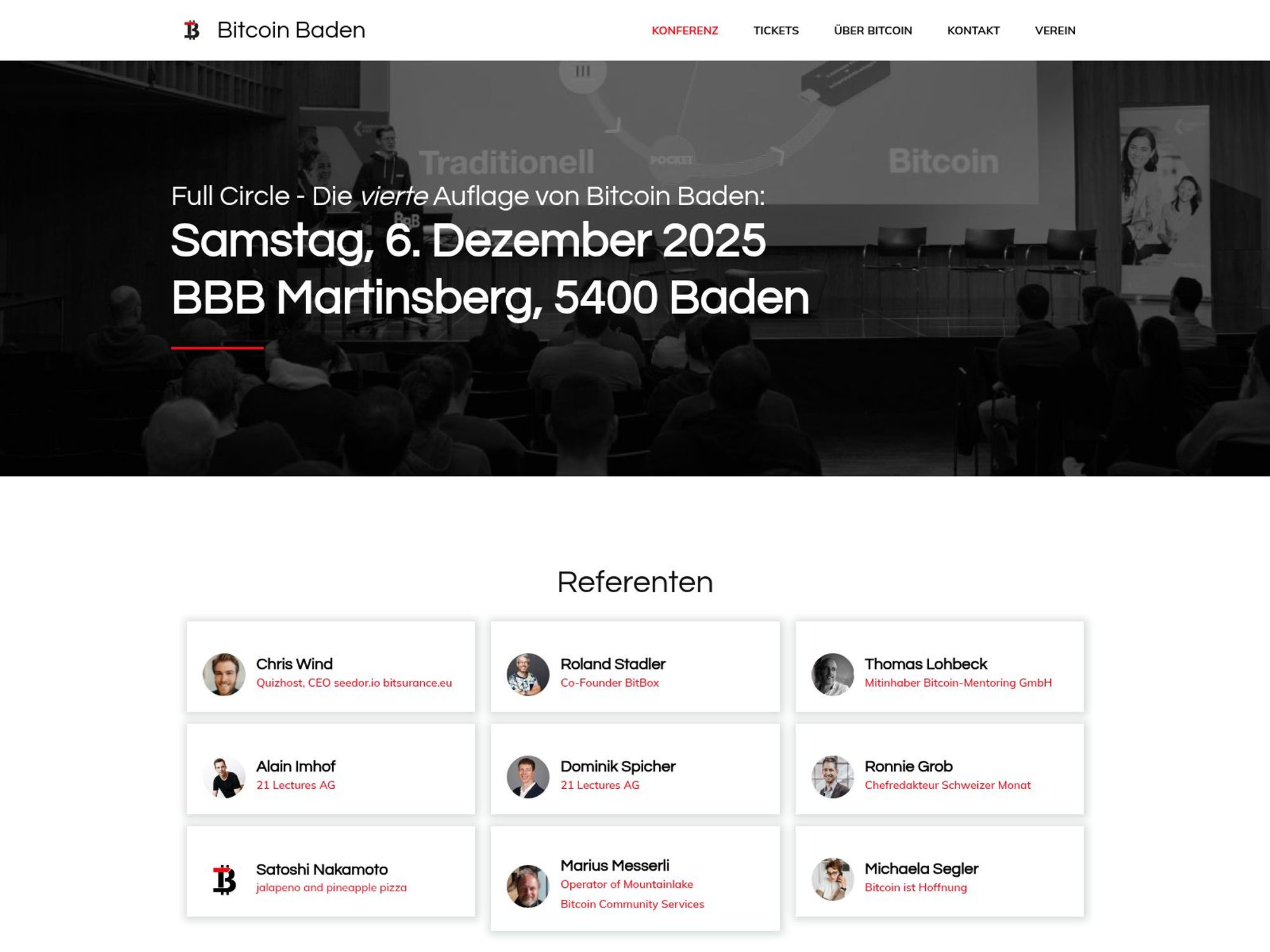 Bitcoin Baden website