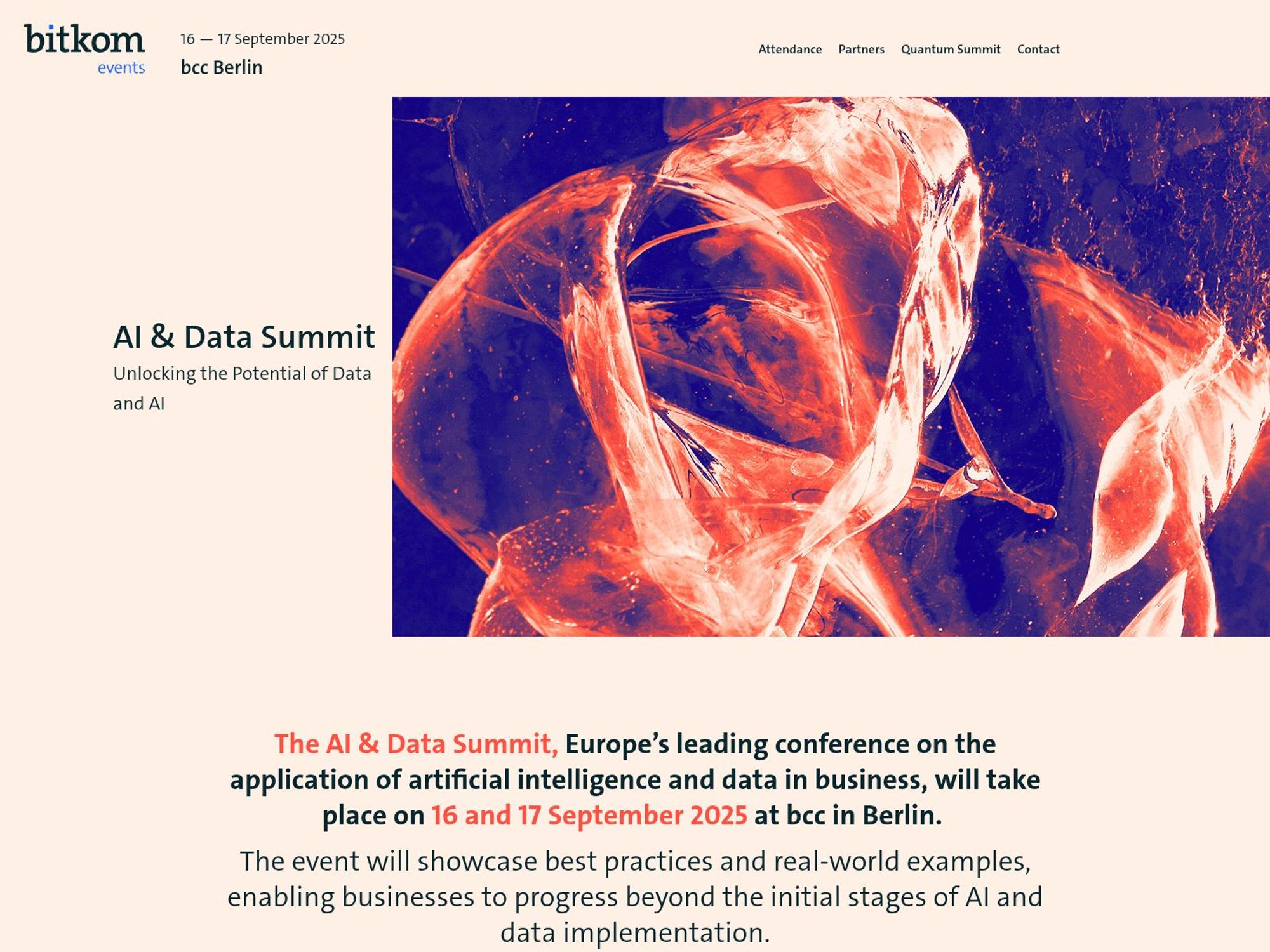 AI & Data Summit 2026 website
