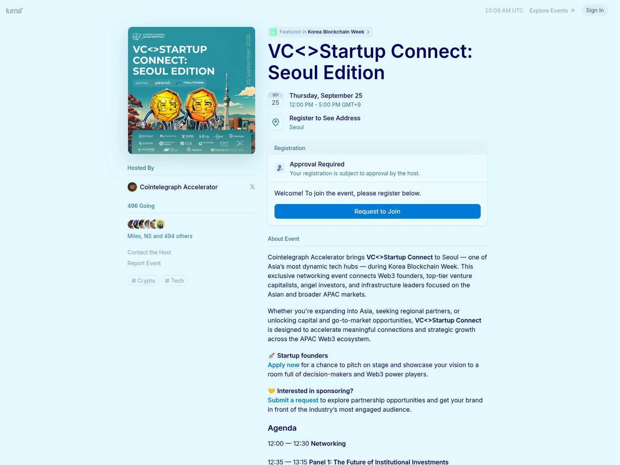 VCStartup Connect: Seoul Edition screenshot