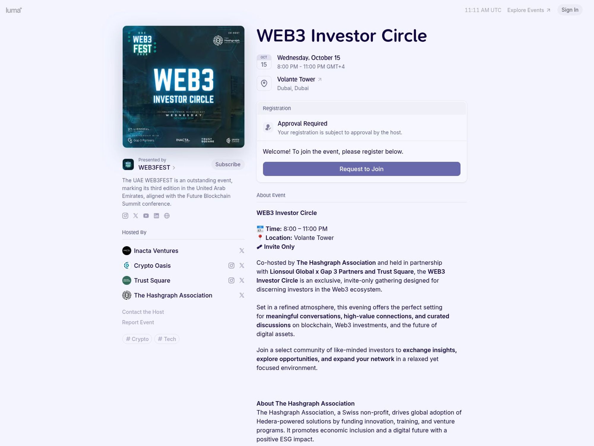 WEB3 Investor Circle screenshot