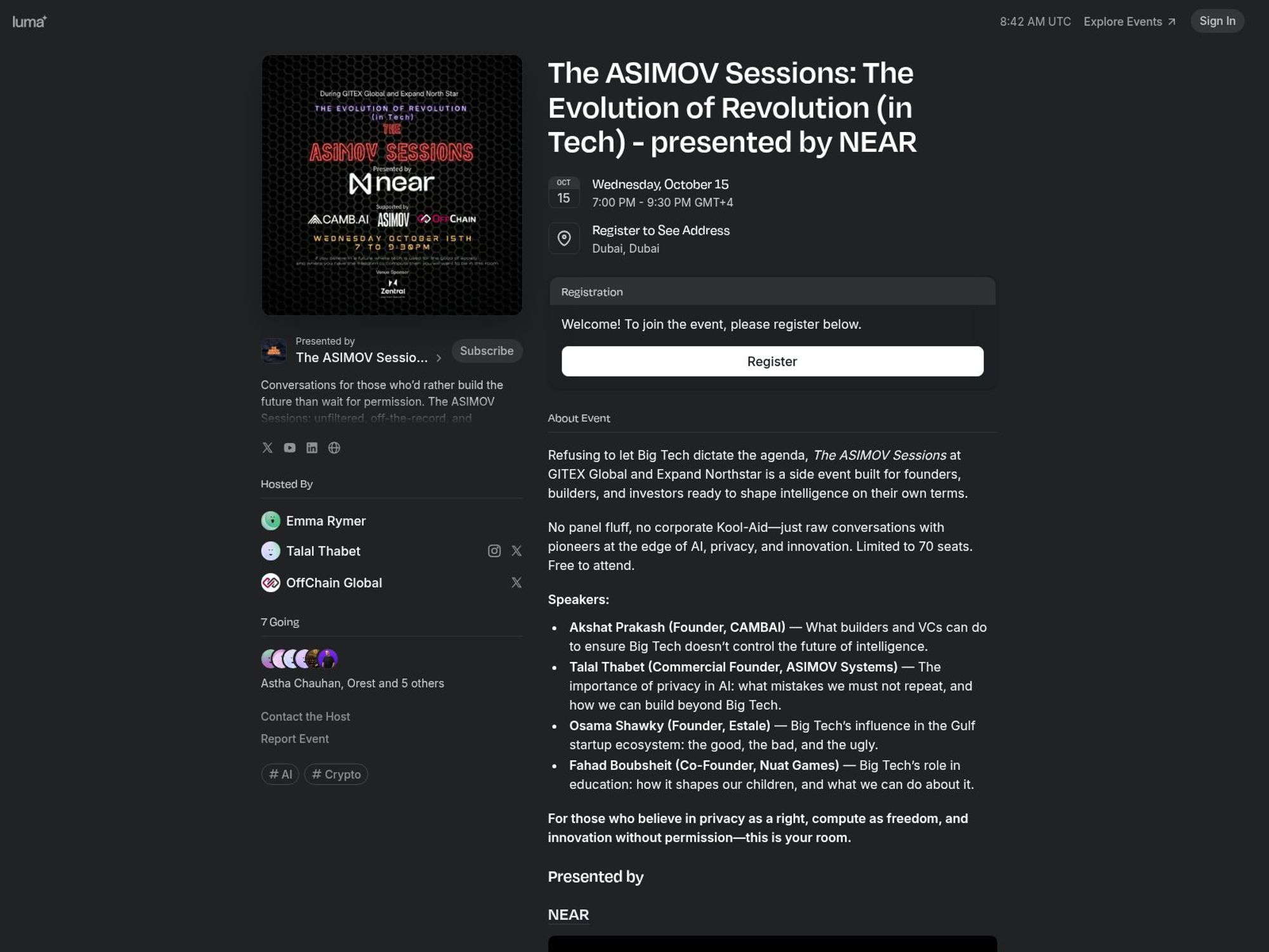 The ASIMOV Sessions screenshot