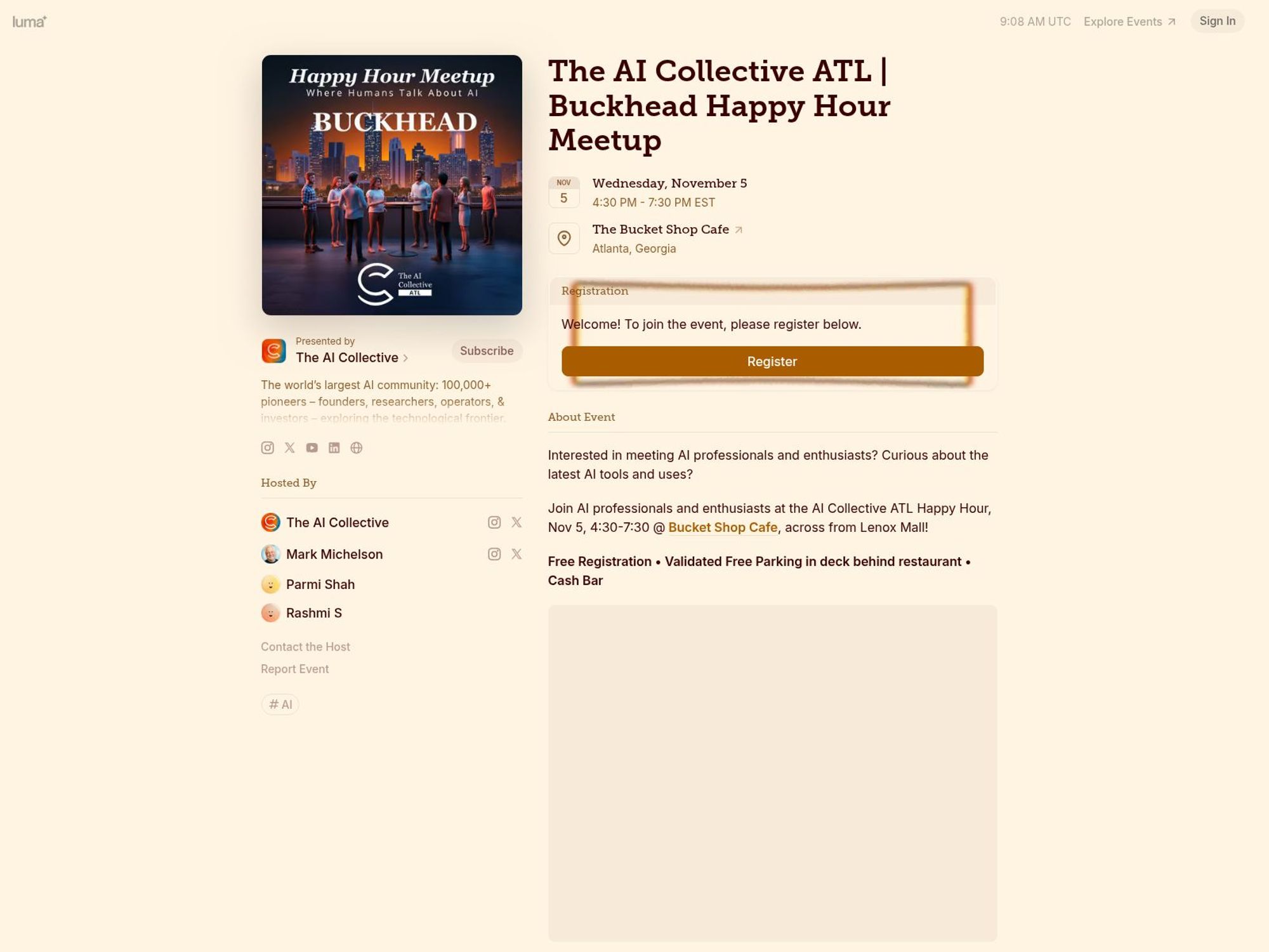 The AI Collective ATL | Buckhead Happy Hour Meetup screenshot
