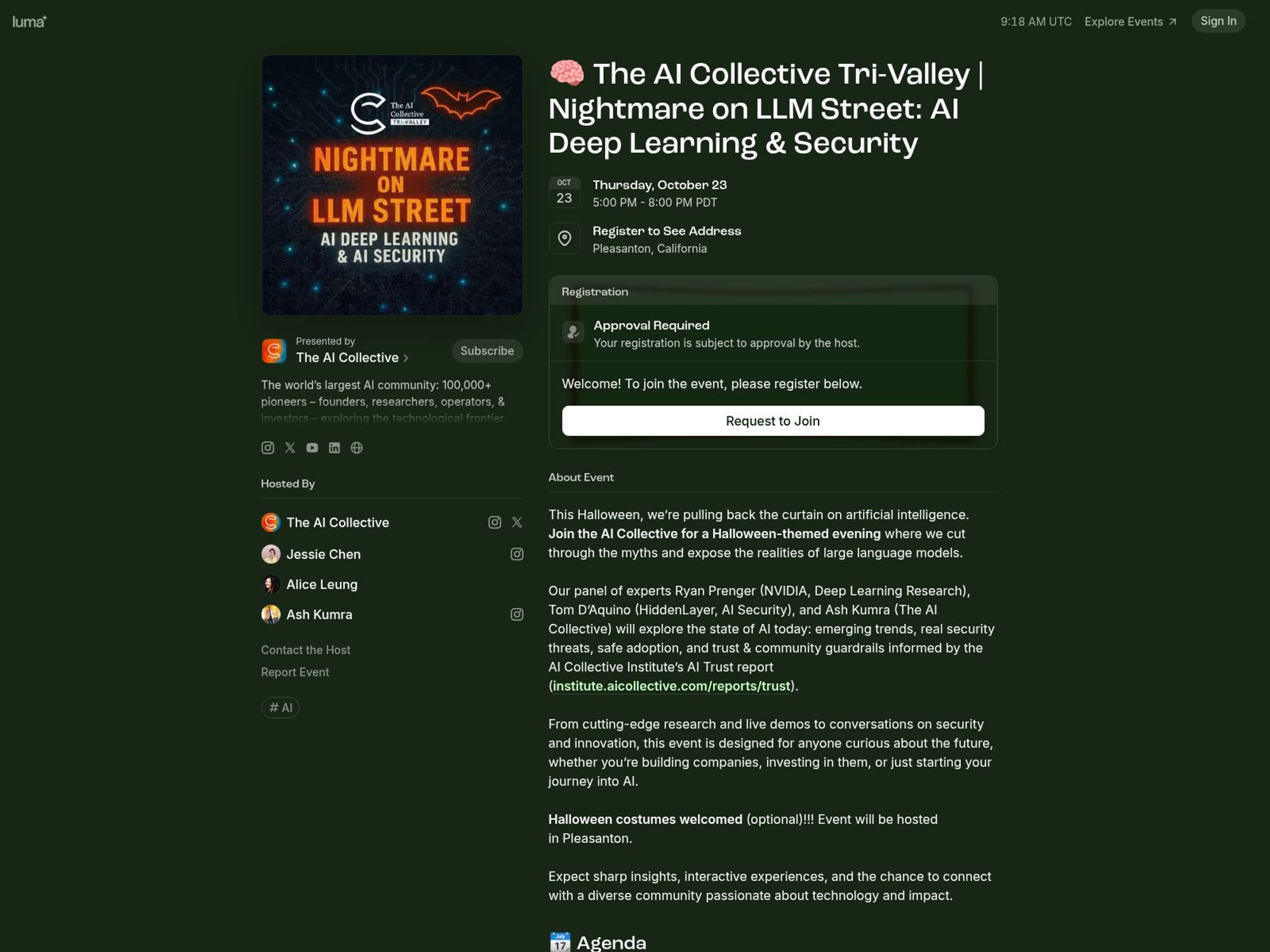 The AI Collective Tri-Valley | Nightmare on LLM Street screenshot