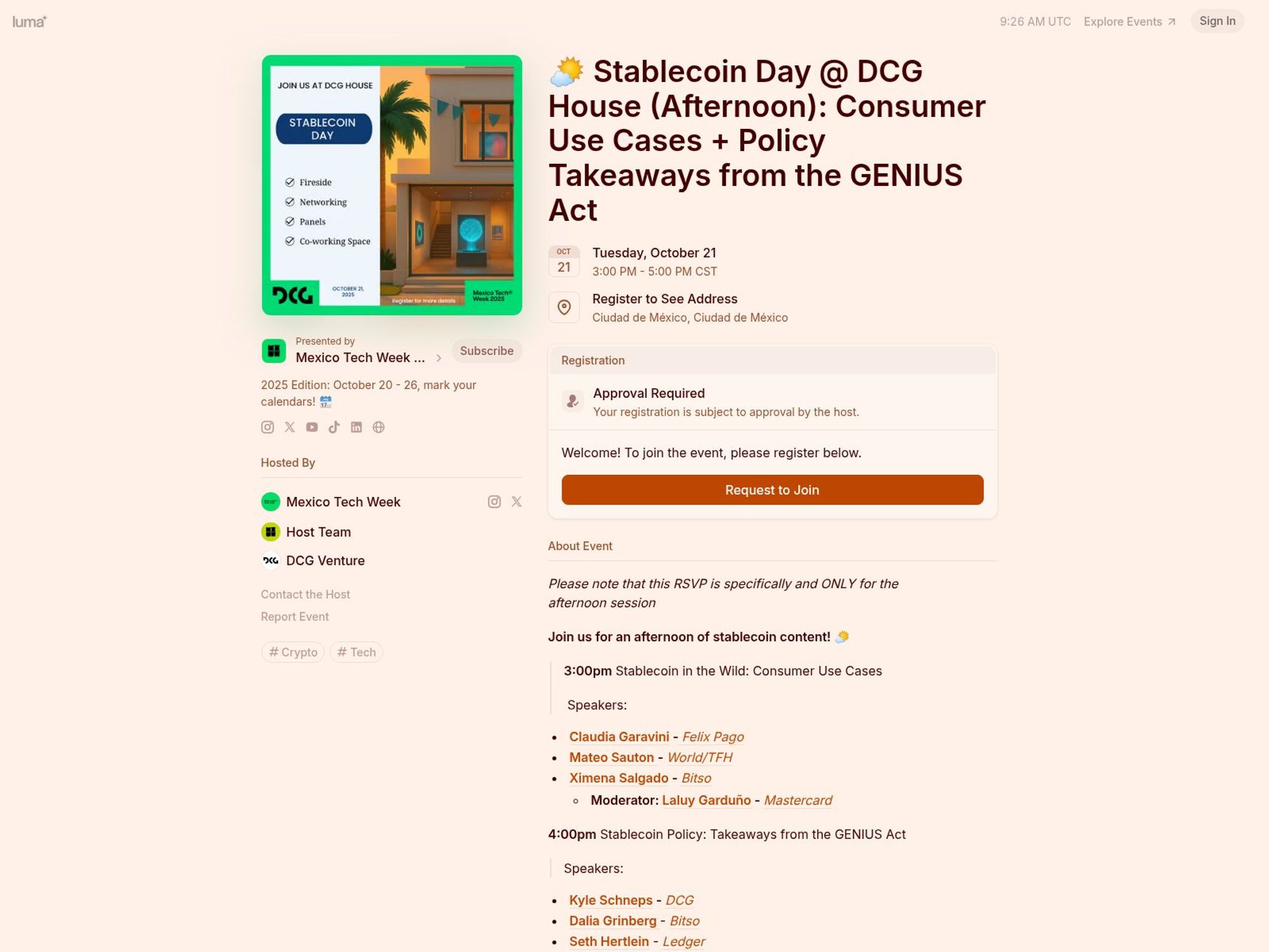 Stablecoin Day screenshot