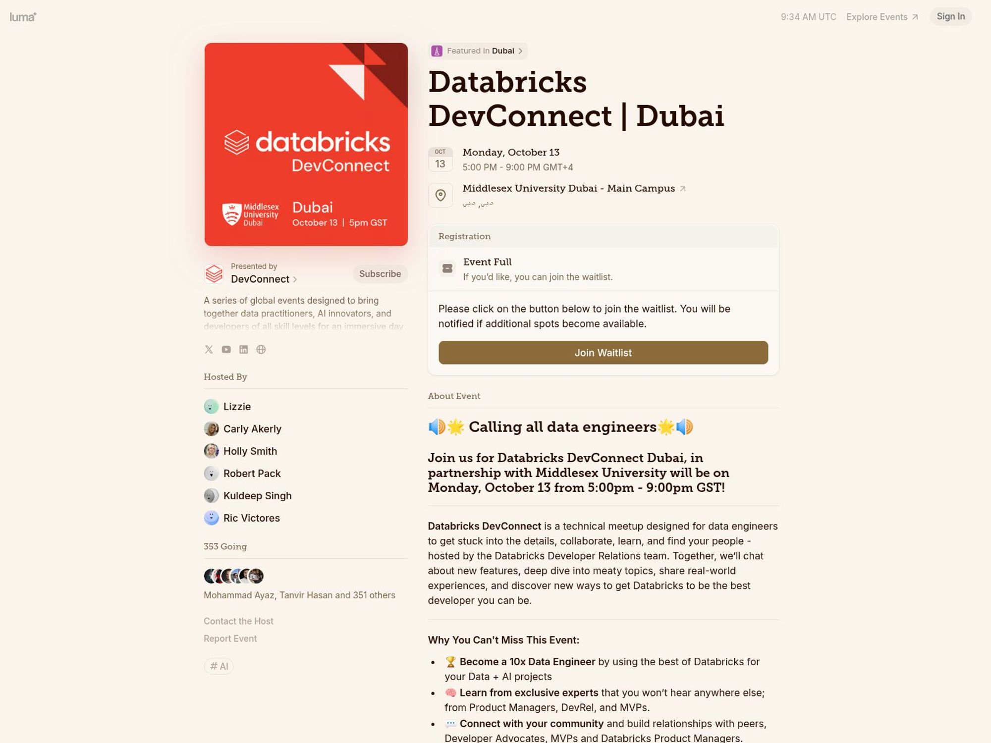Databricks DevConnect screenshot