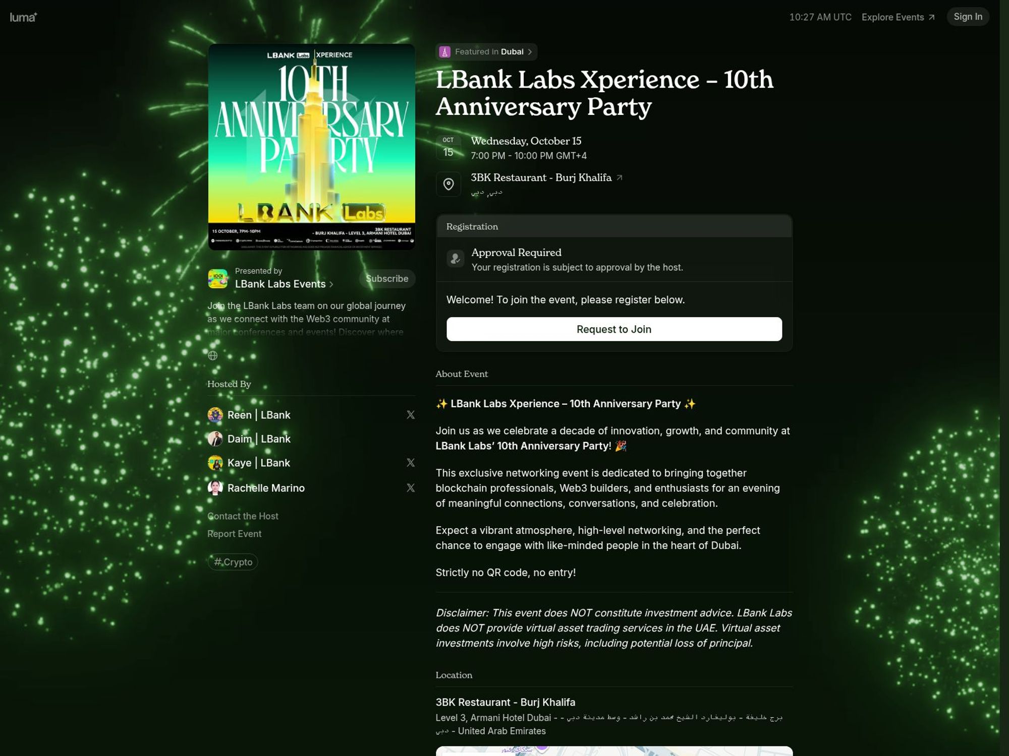 LBank Labs Xperience screenshot