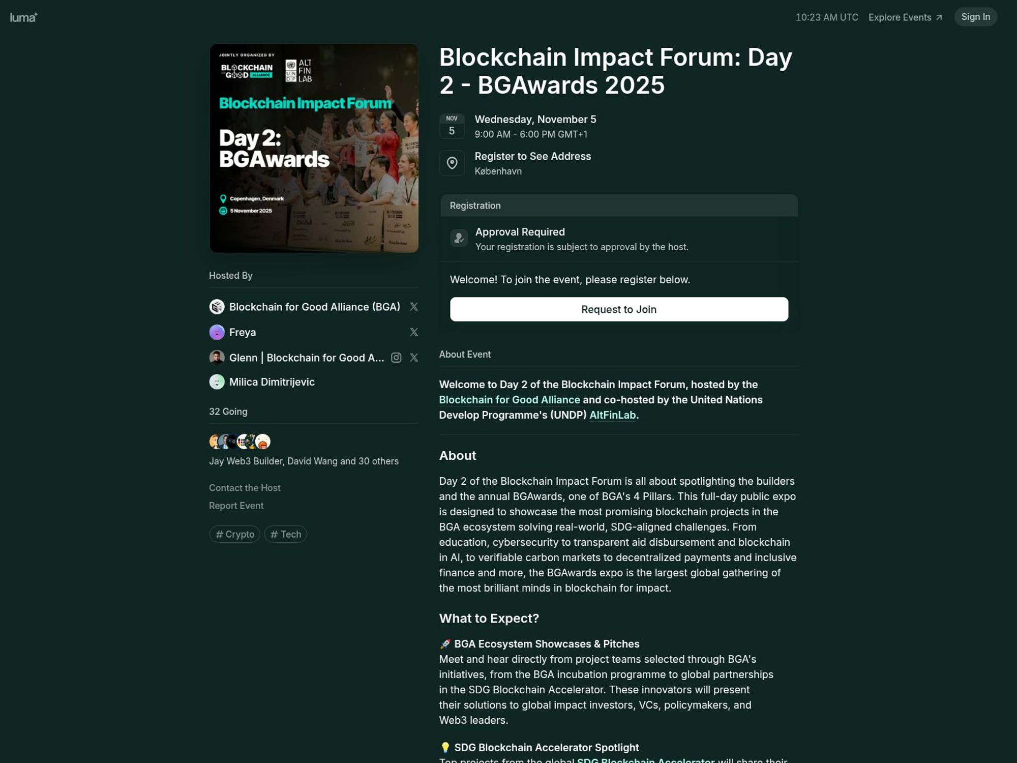 Blockchain Impact Forum: Day 2 screenshot